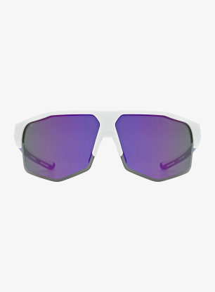 Sonnenbrille Uvex Axos Set - white matt/mirror purple
