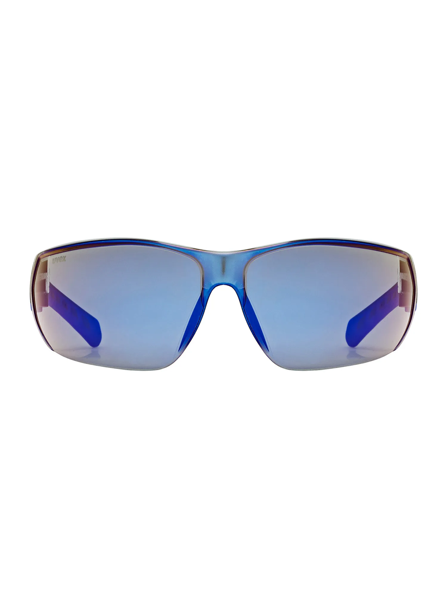 Sonnenbrille Uvex Equate - black/blue matt/mirror blue