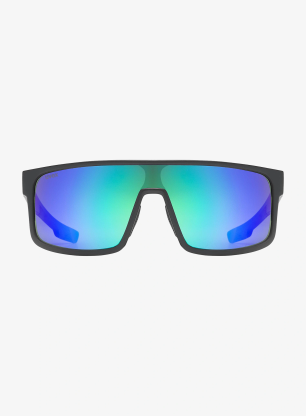 Sonnenbrille Uvex LGL 51 - black matt/mirror green