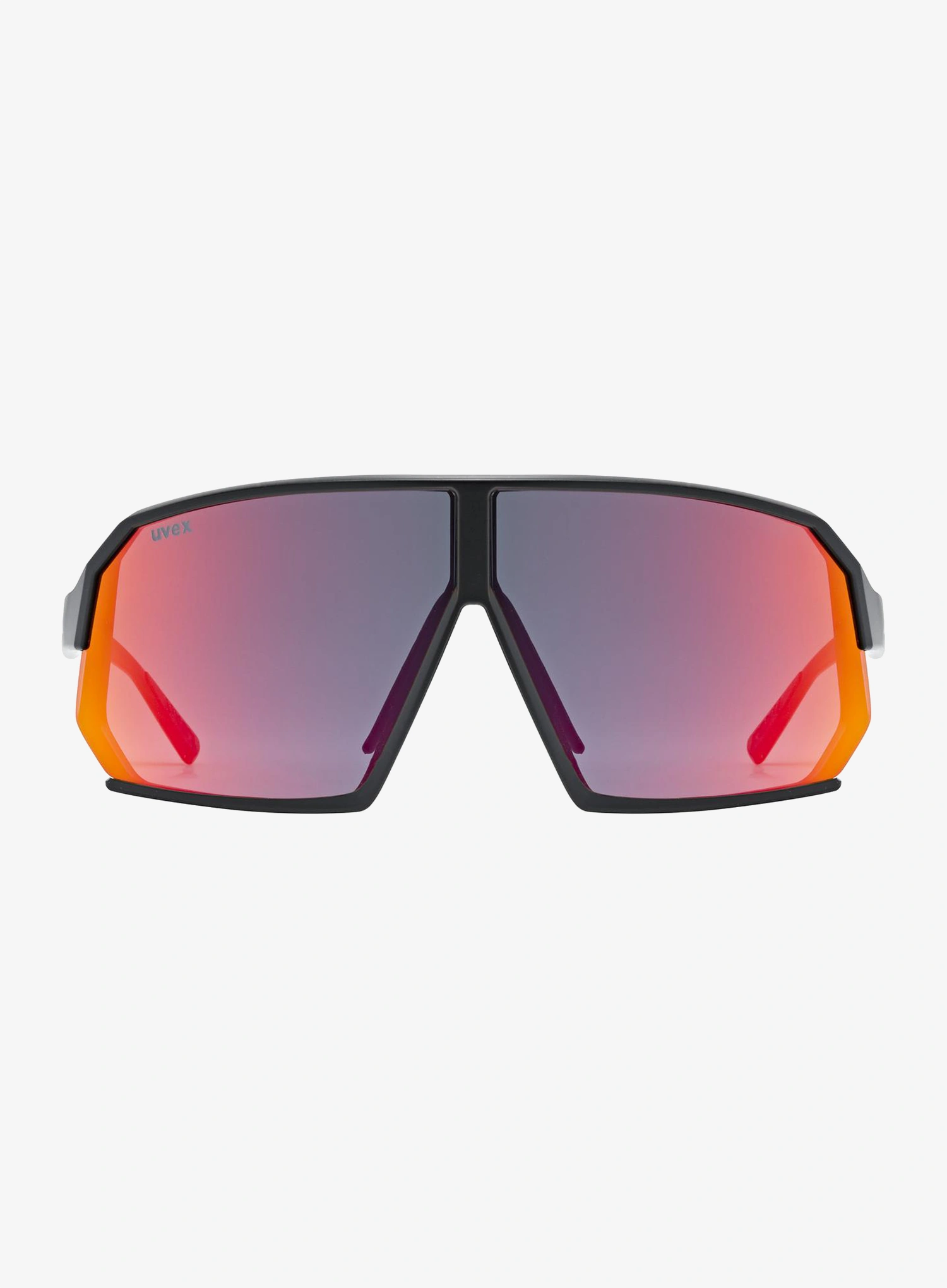 Sonnenbrille Uvex Sportstyle 237 - black matt/mirror red