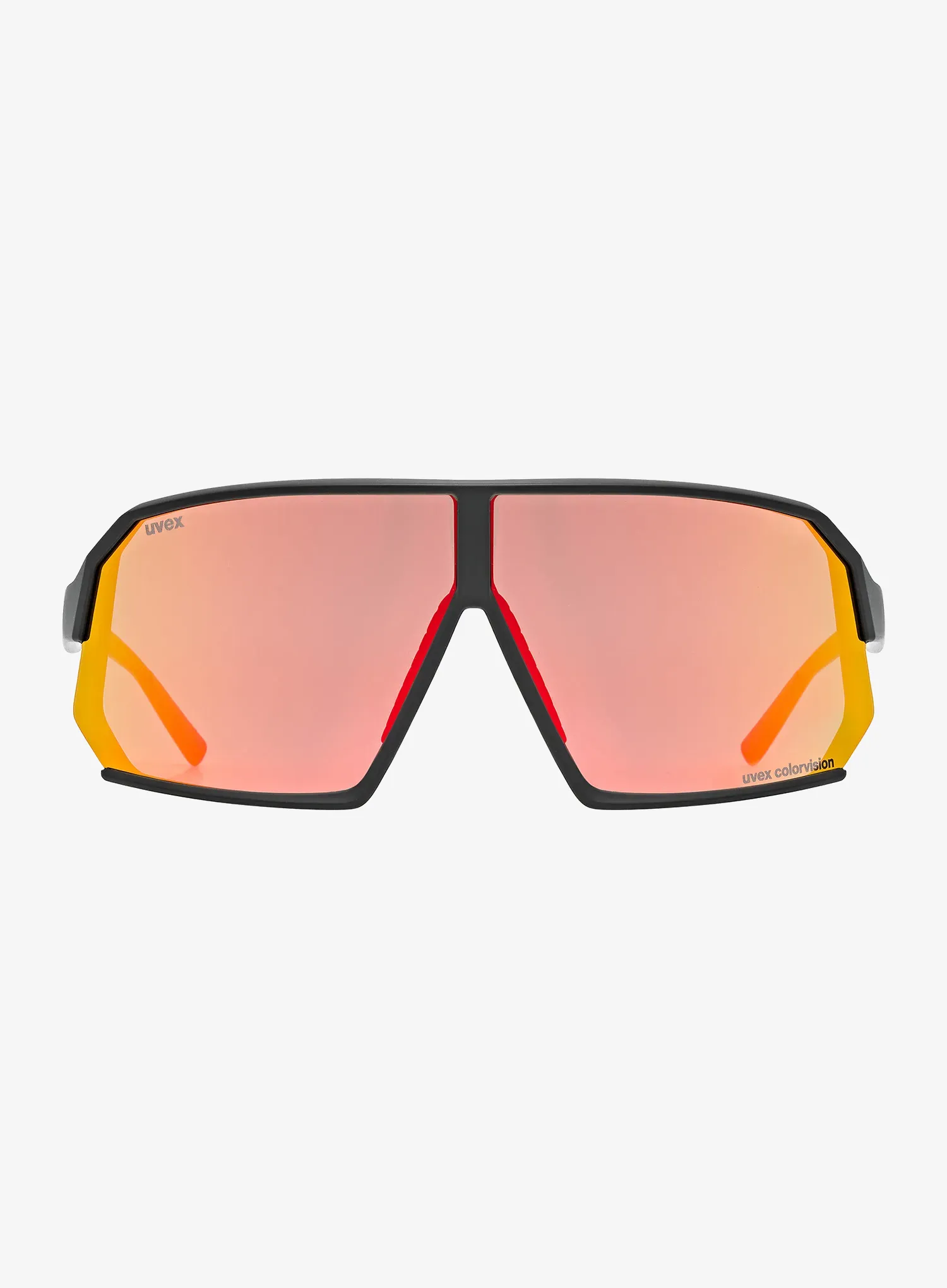 Sonnenbrille Uvex Sportstyle 237 CV - black matt/mirror red