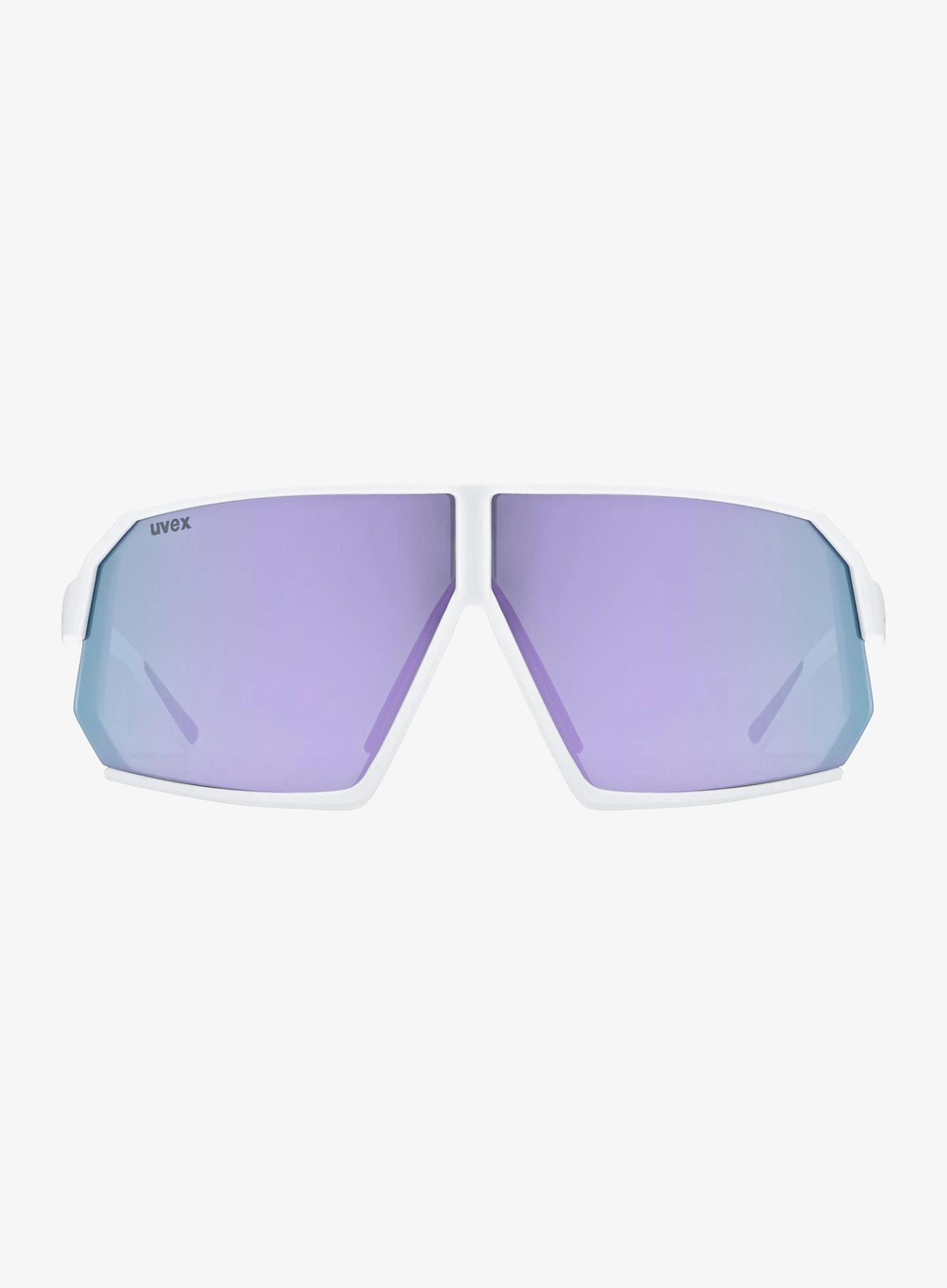 Sonnenbrille Uvex Sportstyle 237 - white matt/mirror lavender