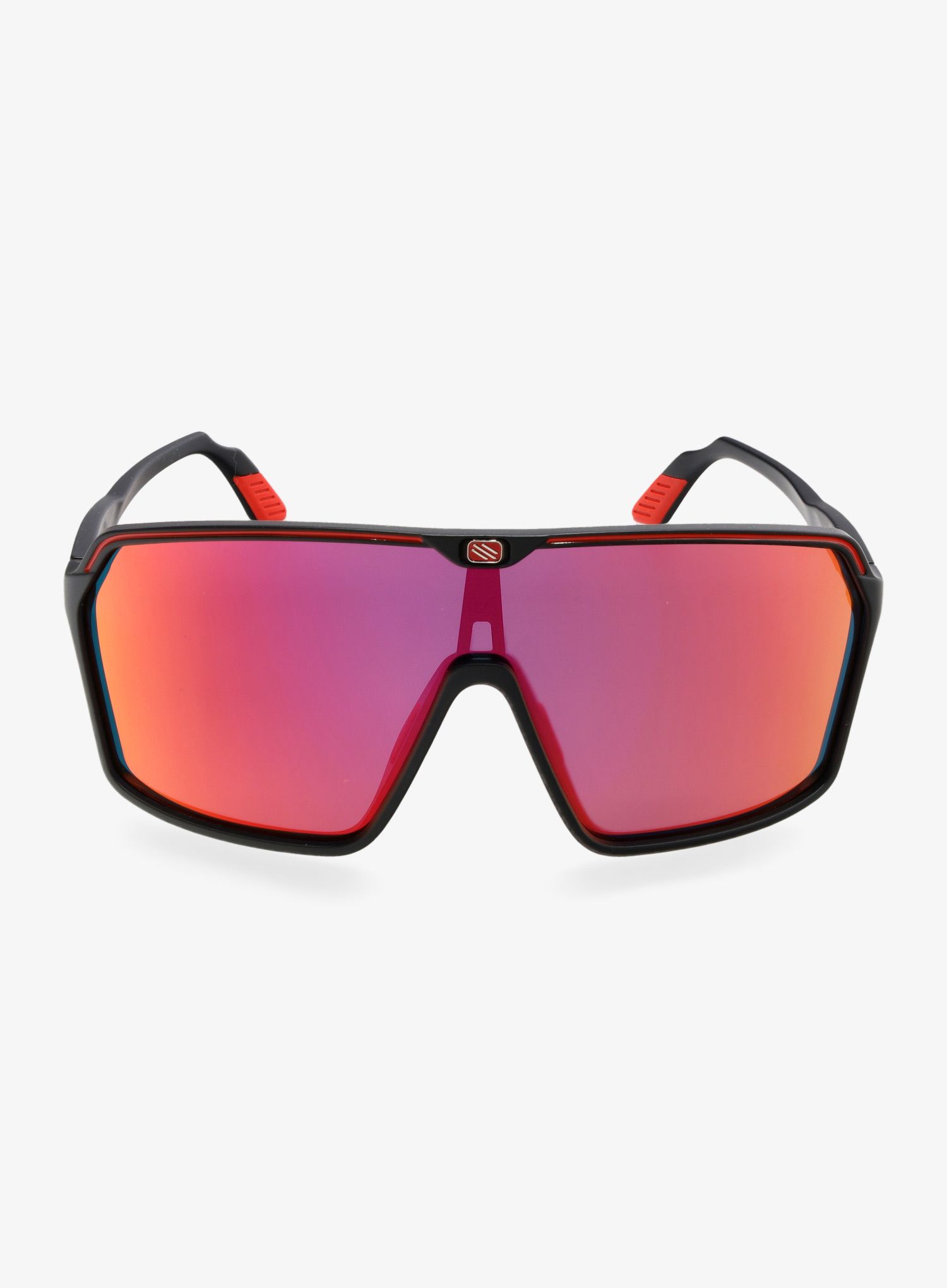 Fahrradbrille Rudy Project Spinshield - black matte/multilaser red