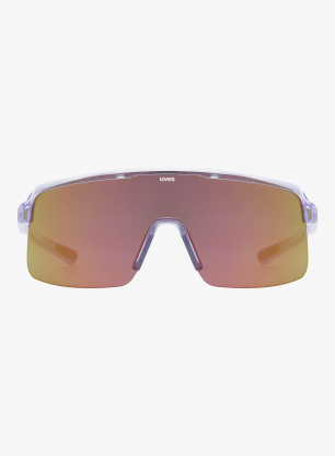 Fahrradbrille Uvex Dyrt - clear purple/mir.red