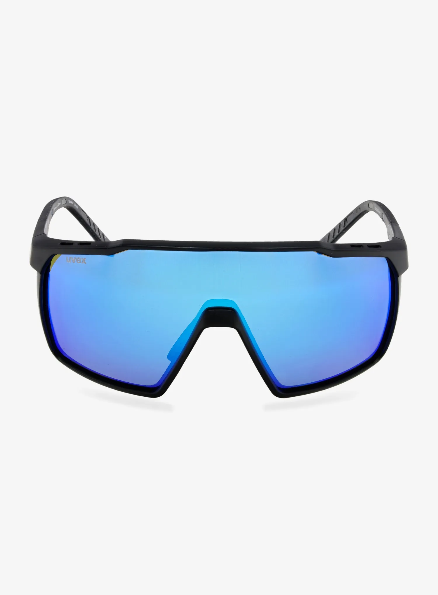 Fahrradbrille Uvex MTN Perform S - black matt/mir.blue