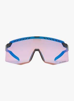 Fahrradbrille Uvex Pace Stage CV - black matt /mir. blue