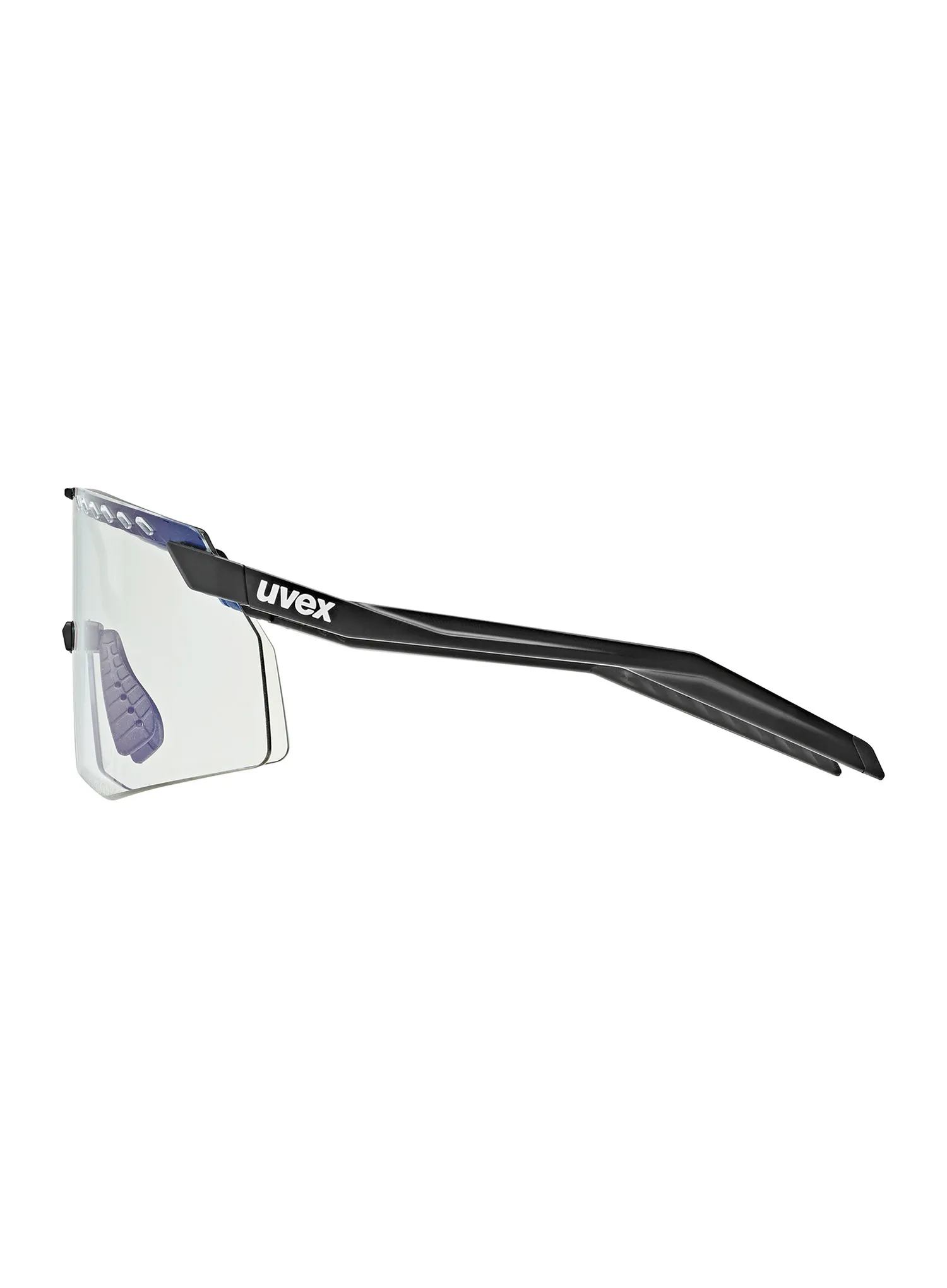 Fahrradbrille Uvex Pace Stage V - black matt/mirror blue