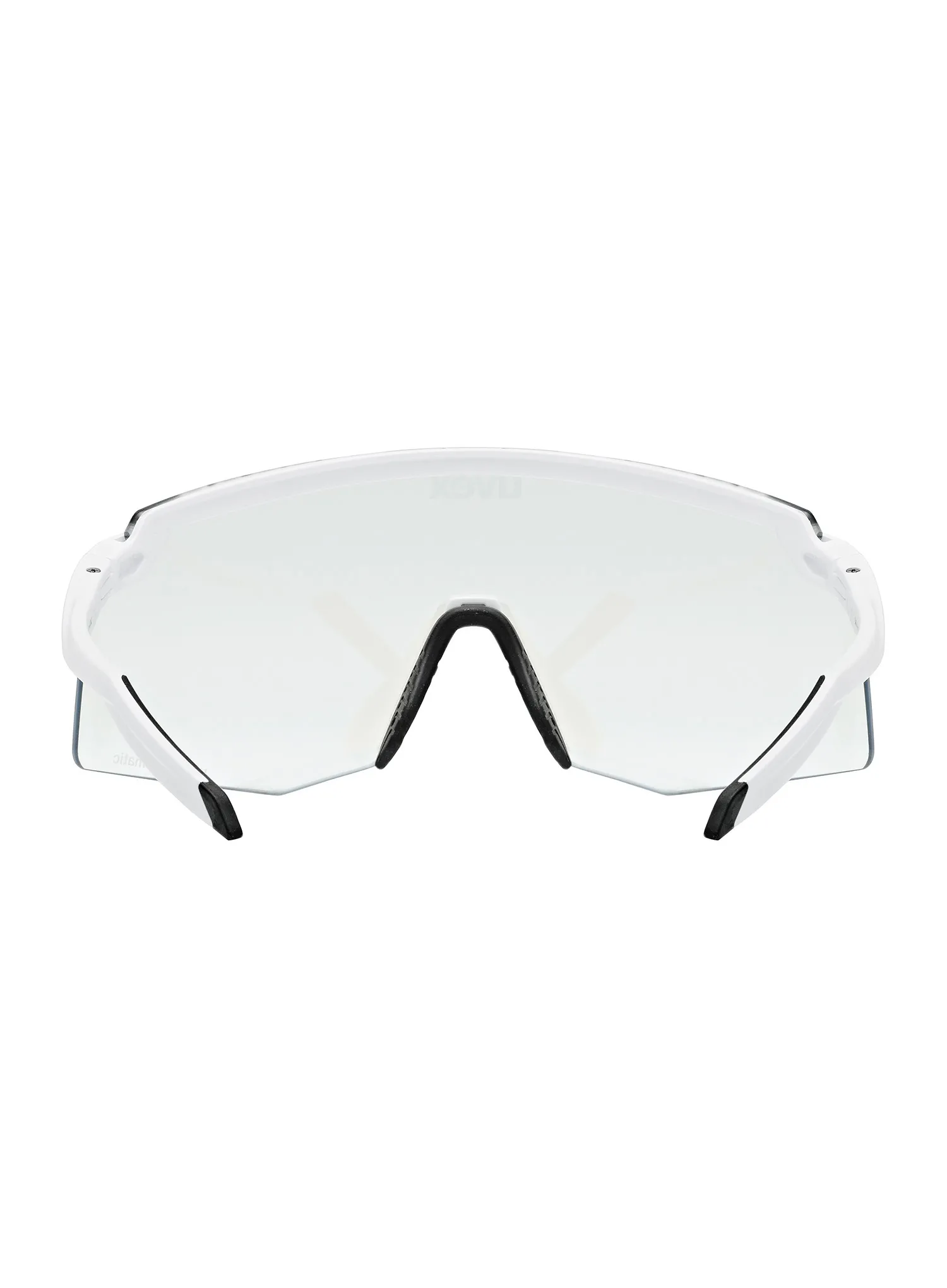 Fahrradbrille Uvex Pace Stage V - white matt/mirror blue