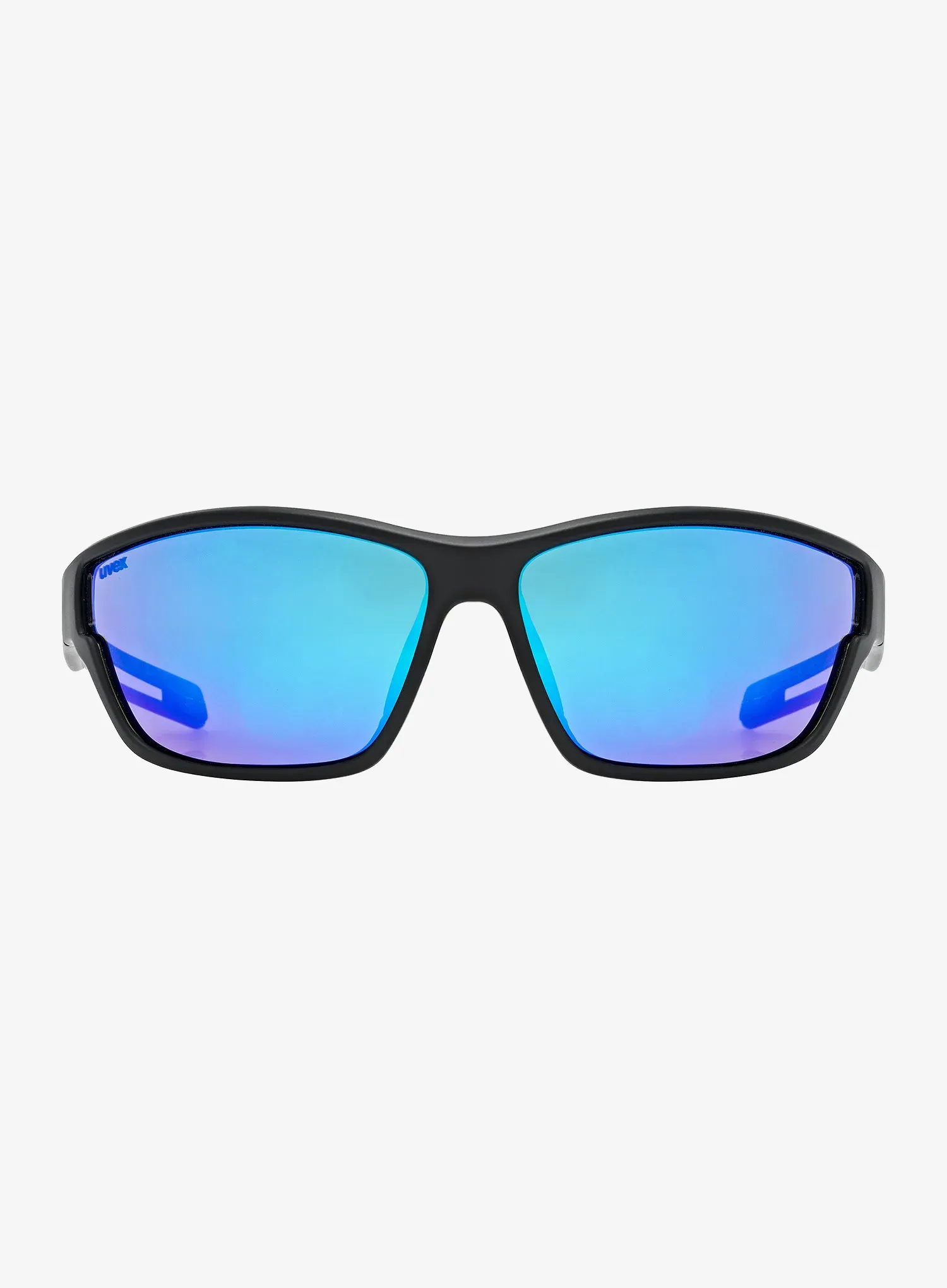 Fahrradbrille Uvex Sportstyle 806 - black matt/mirror blue