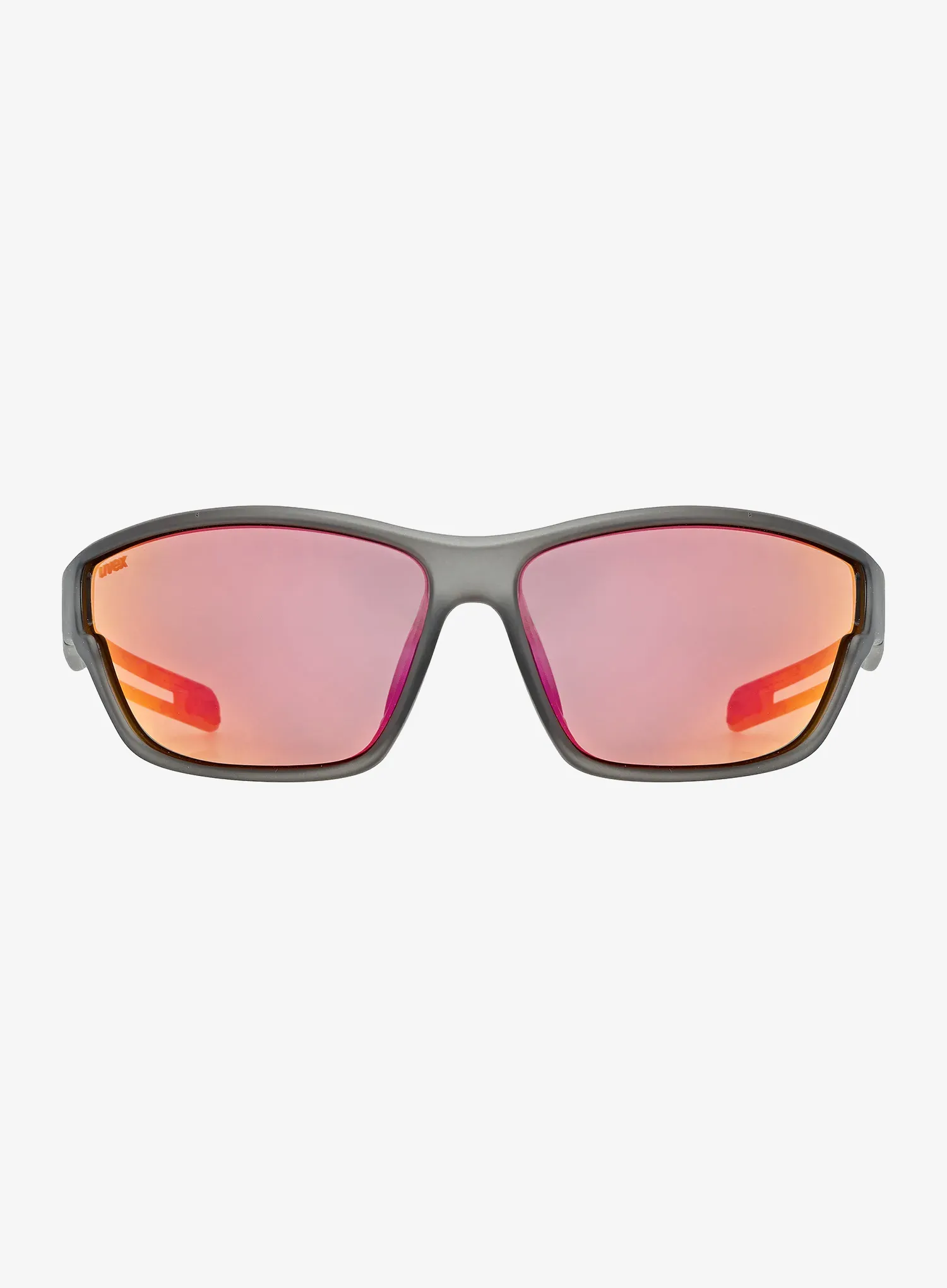 Fahrradbrille Uvex Sportstyle 806 - smoke matt/mirror red