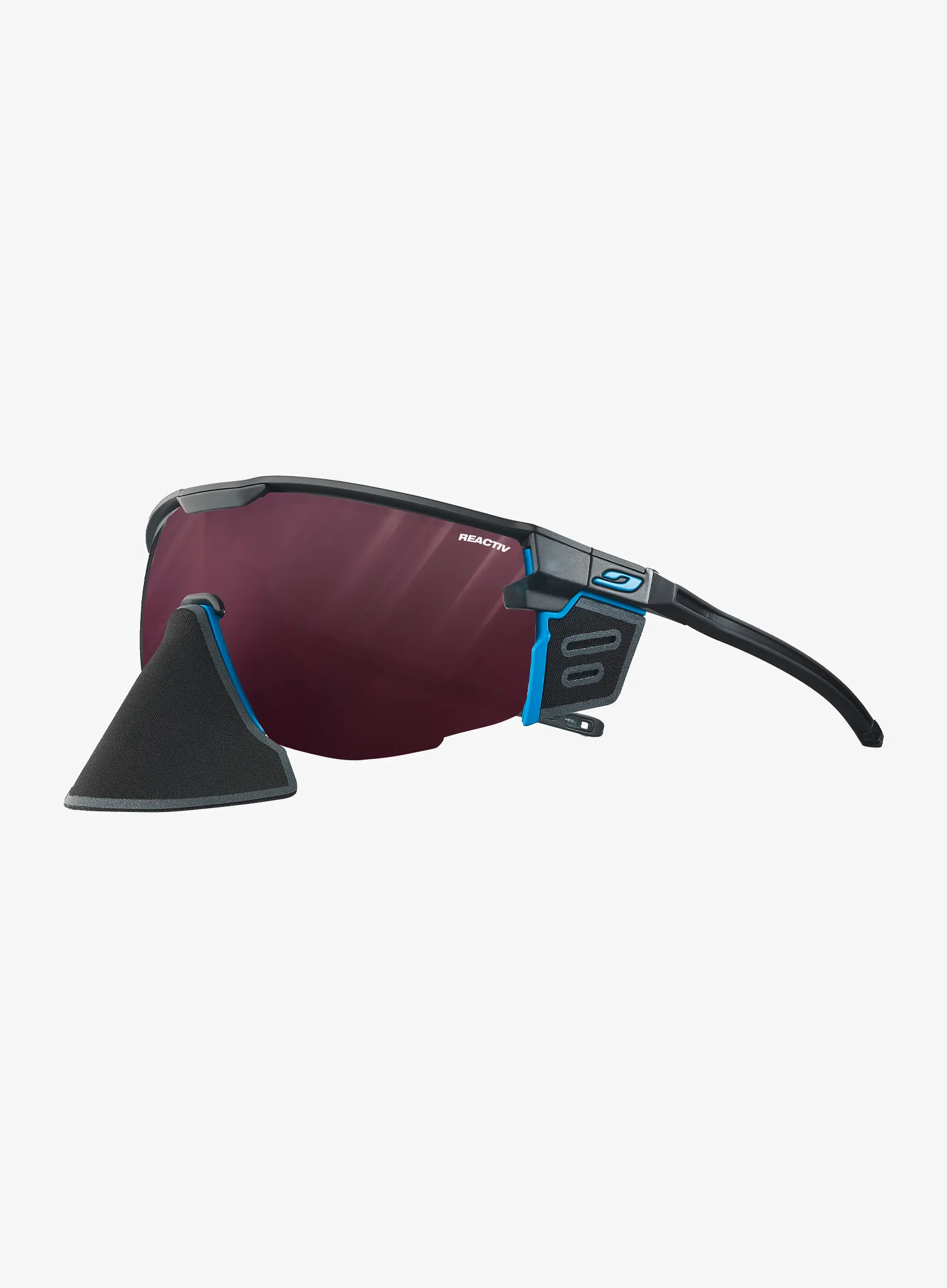 Sonnenbrille Julbo Ultimate Cover - REACTIV 0-4 HC - black/blue/blue