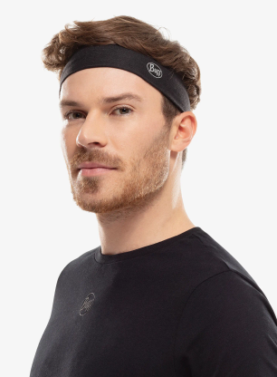Stirnband Buff Coolnet UV+ Headband Slim - r-solid black