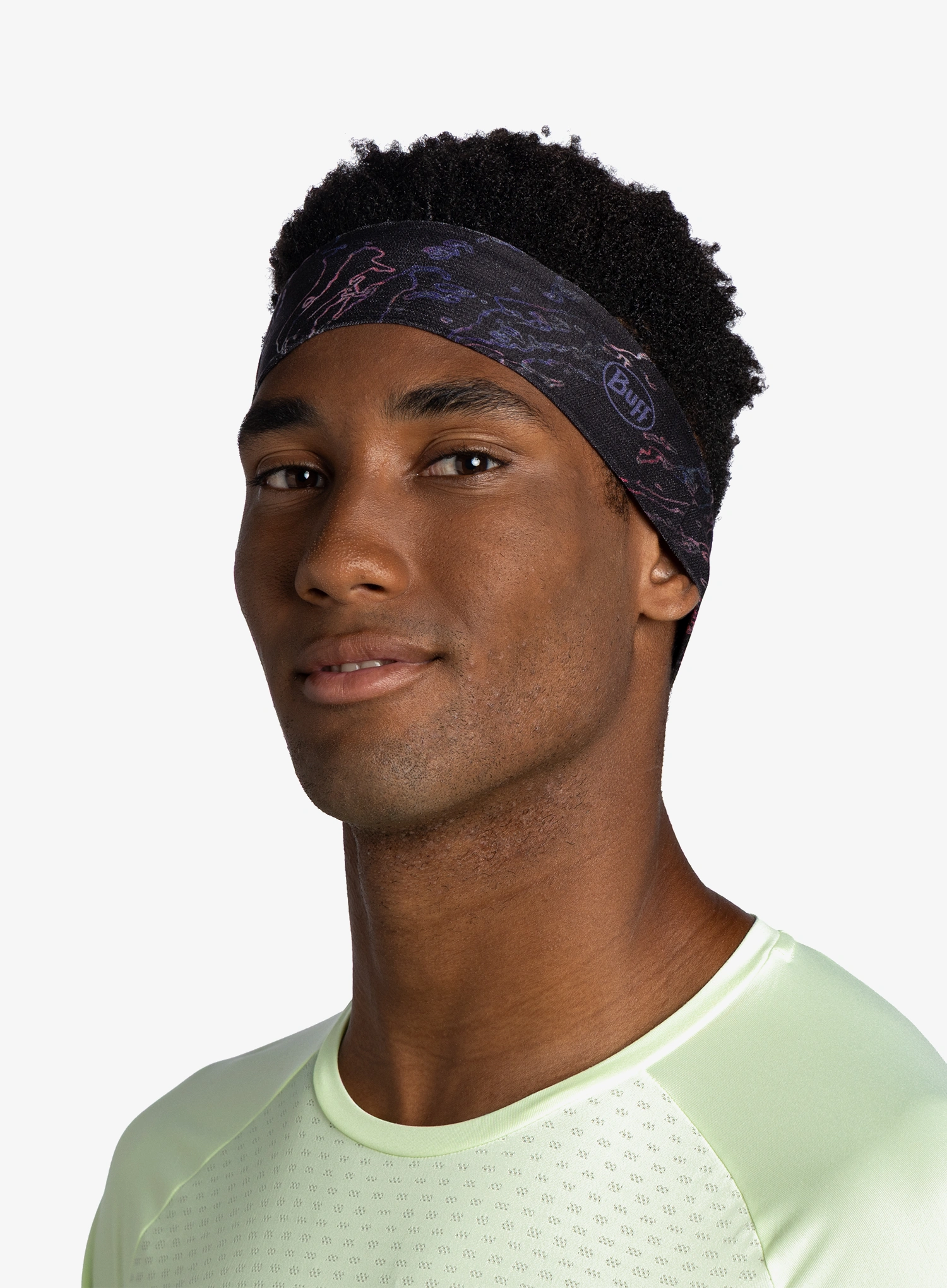 Stirnband Buff Coolnet UV+ Headband Slim - anter black