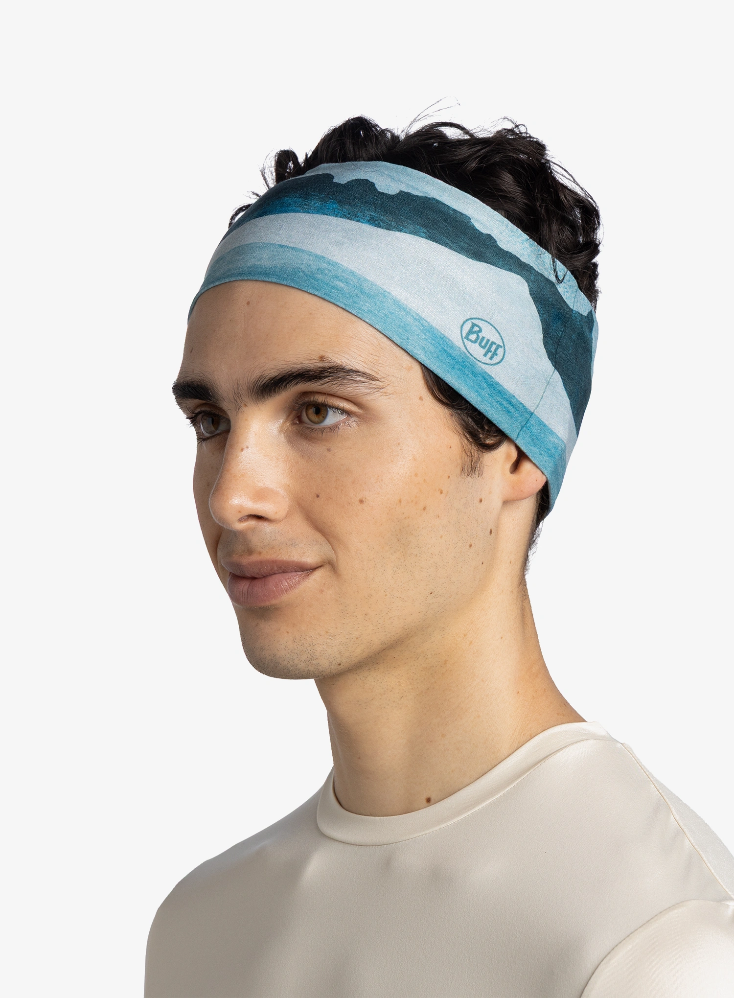 Stirnband Buff Coolnet UV Wide Headband - aler teal
