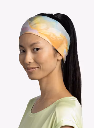 Stirnband Buff Coolnet UV Wide Headband - esmerald seagrove green