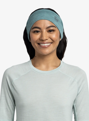 Stirnband Buff Merino Lightweight Headband - solid pool