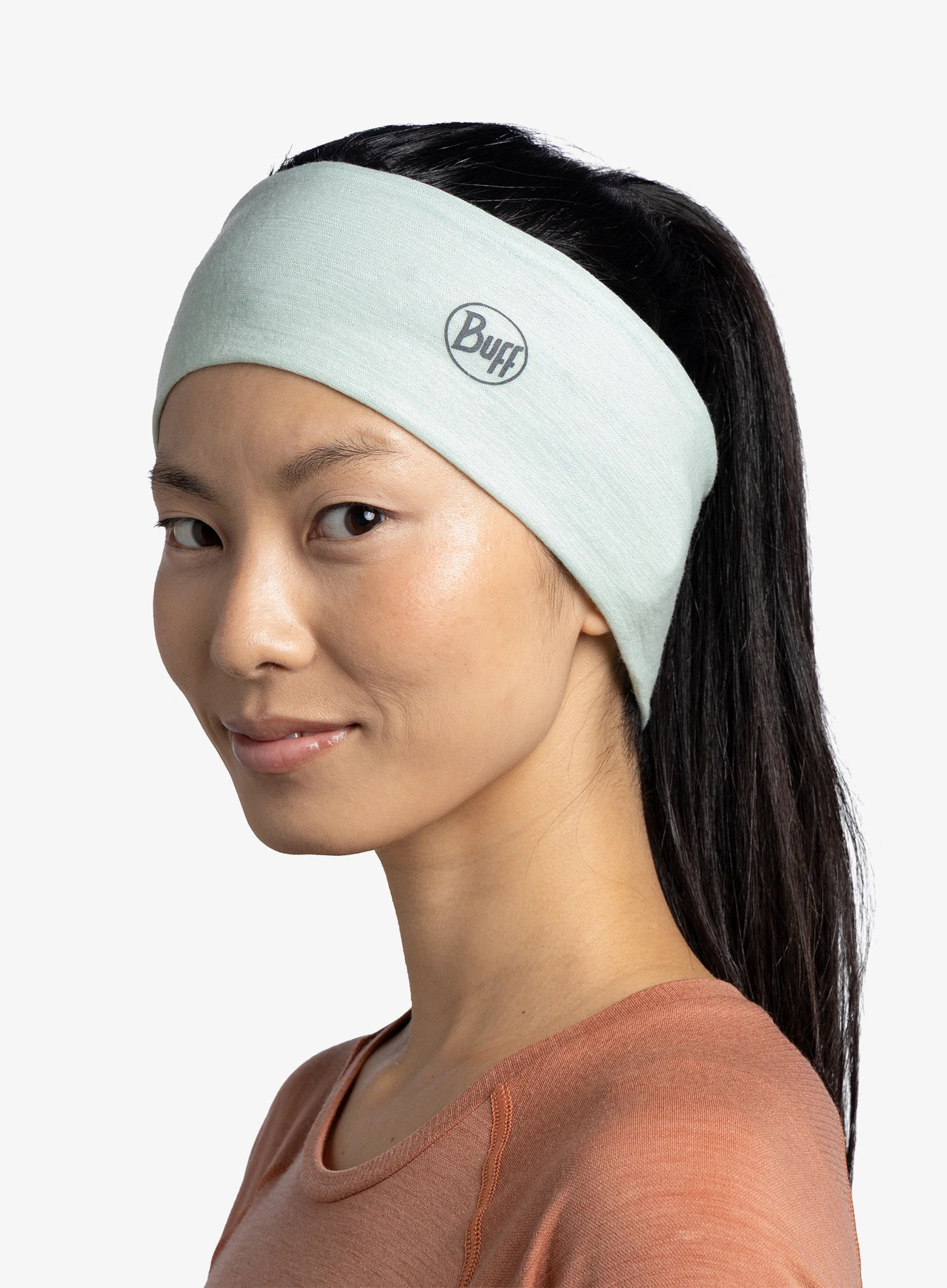 Stirnband Buff Merino Lightweight Headband - solid seagrove green
