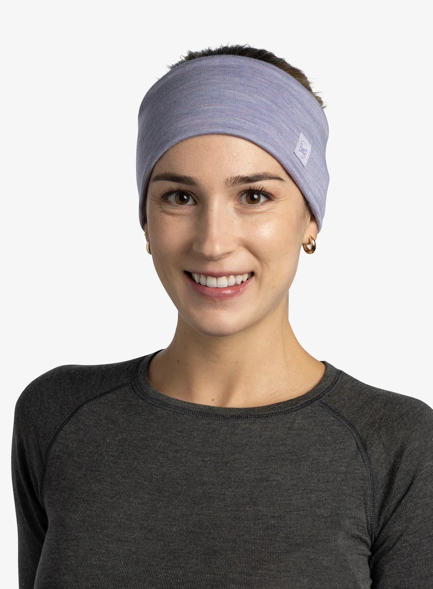 Stirnband Buff Merino Wide Headband - solid iris