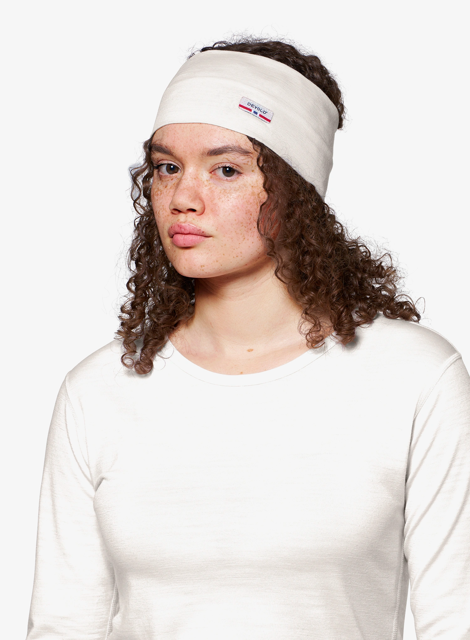 Stirnband Devold Breeze Plus Merino 200 Headband - white