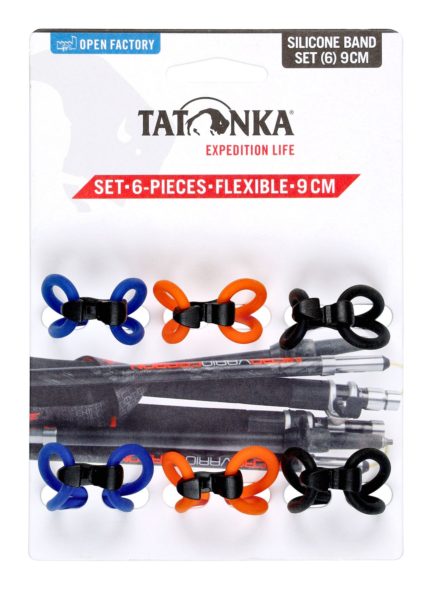 Spannriemen Tatonka Silicone Band M 6pcs