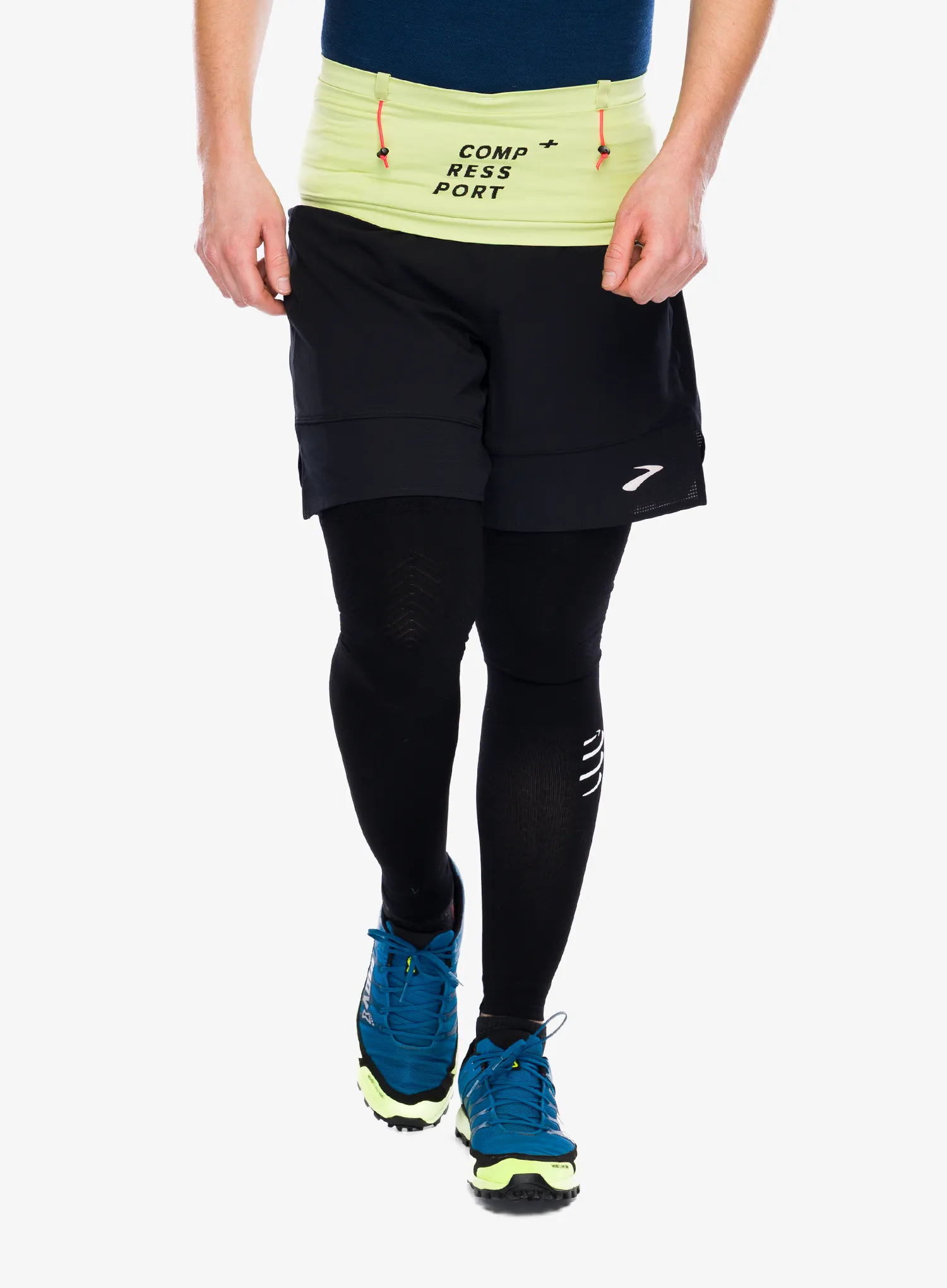 Laufgurt Compressport Free Belt Pro - nile