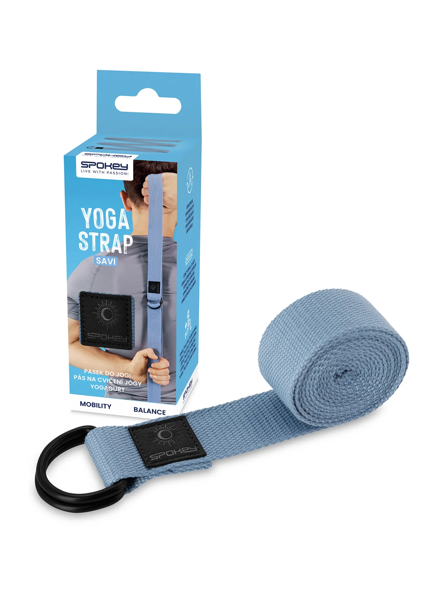 Yoga-Gurt Spokey Savi - blue