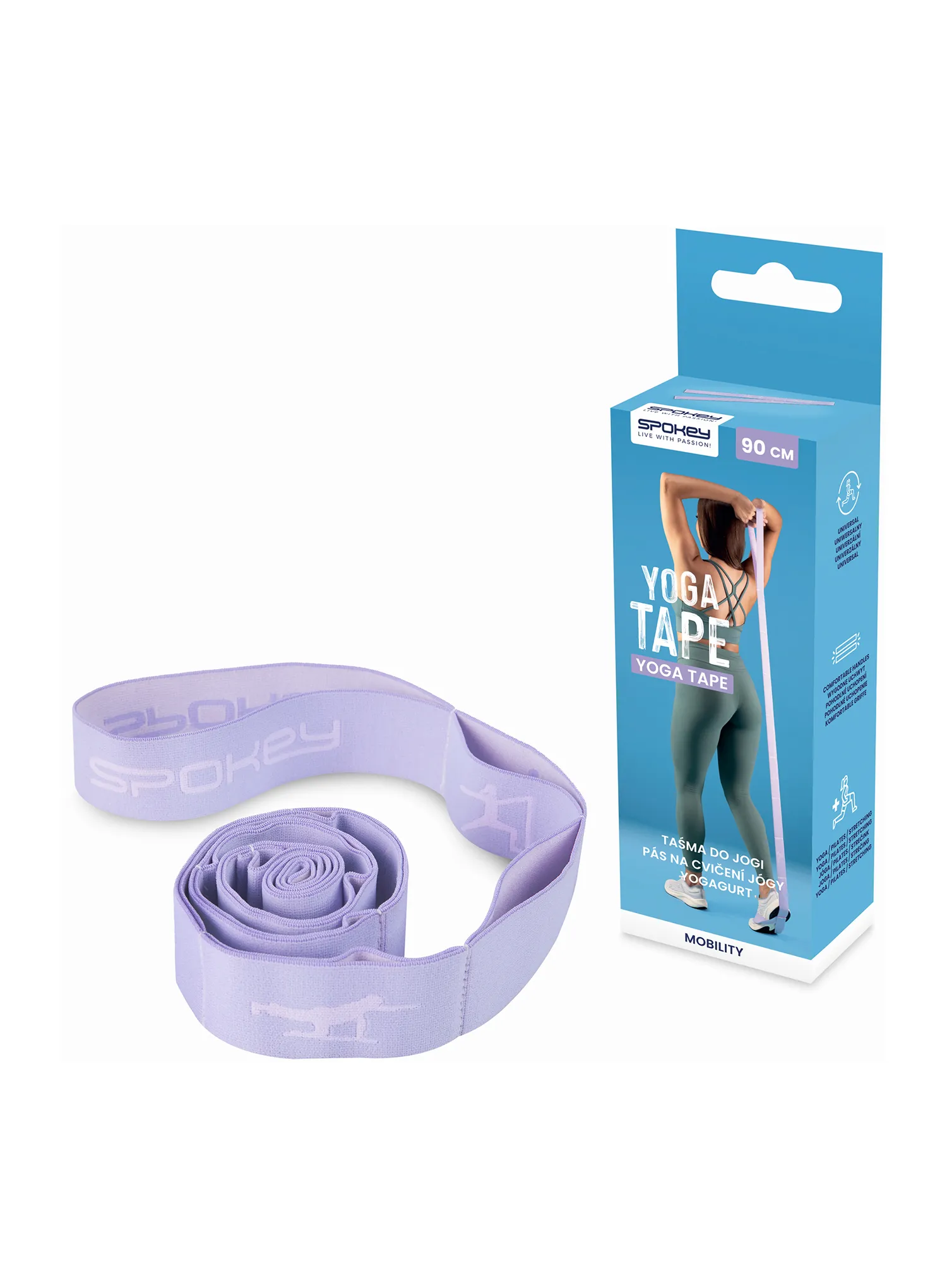 Yoga-Gurt Spokey Yoga Tape - purple
