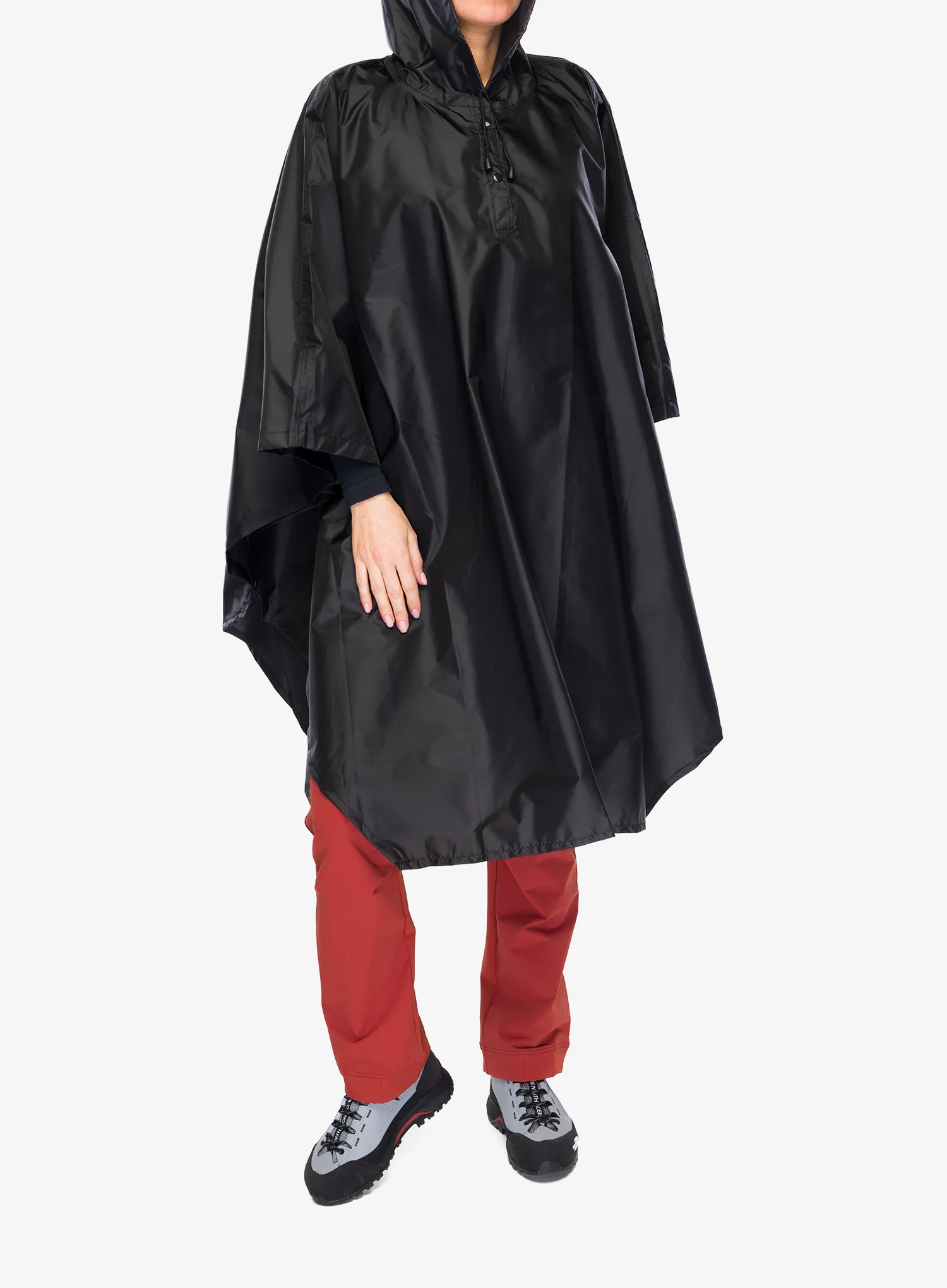 Poncho CMP Nexus Unisex Poncho Fix Hood - nero