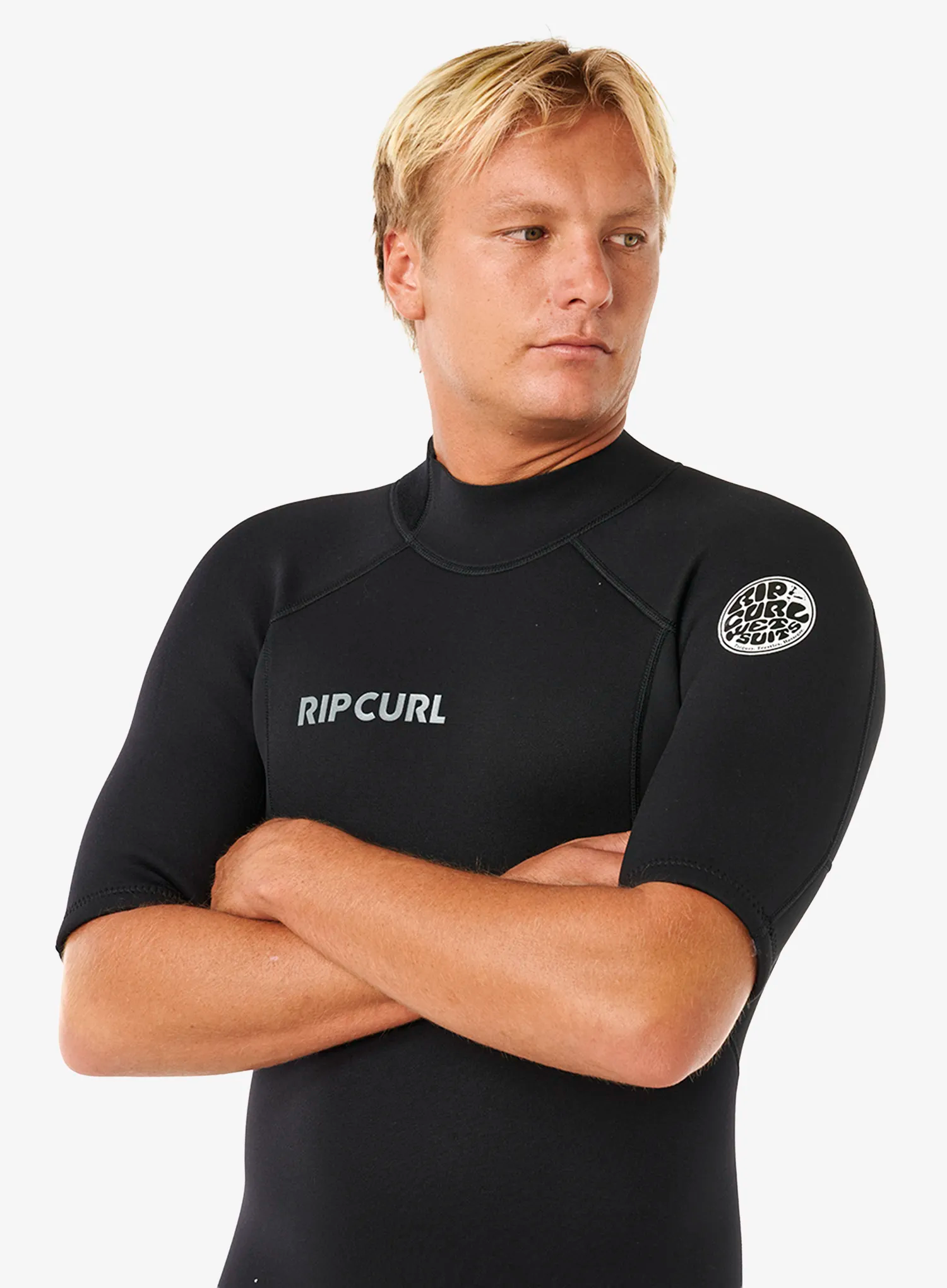 Herren-Neoprenanzug Rip Curl Trad Back Zip SS Springsuit - black