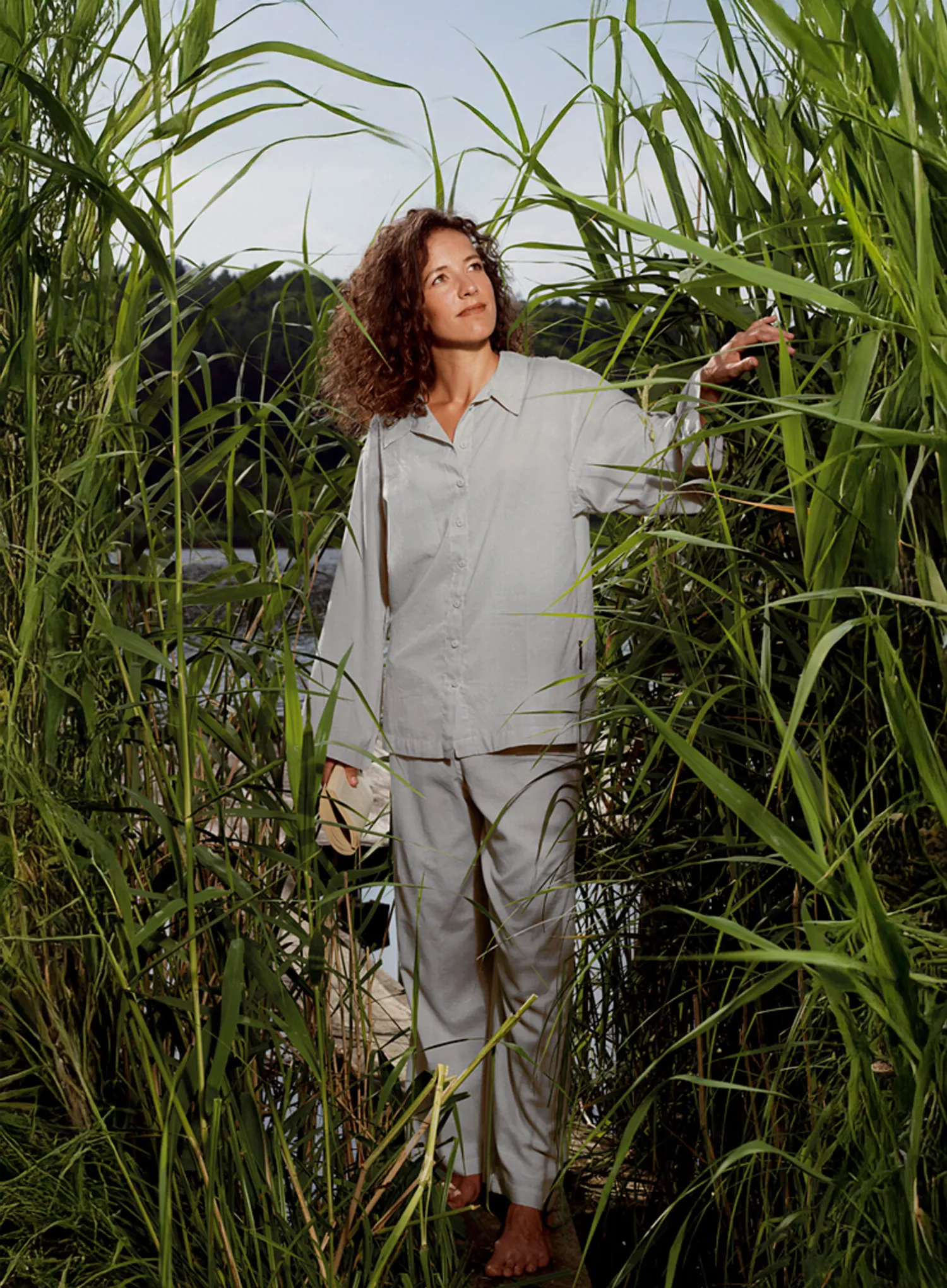 Damenpyjama Cocoon Travel Pyjama - Insect Shield - safari grey