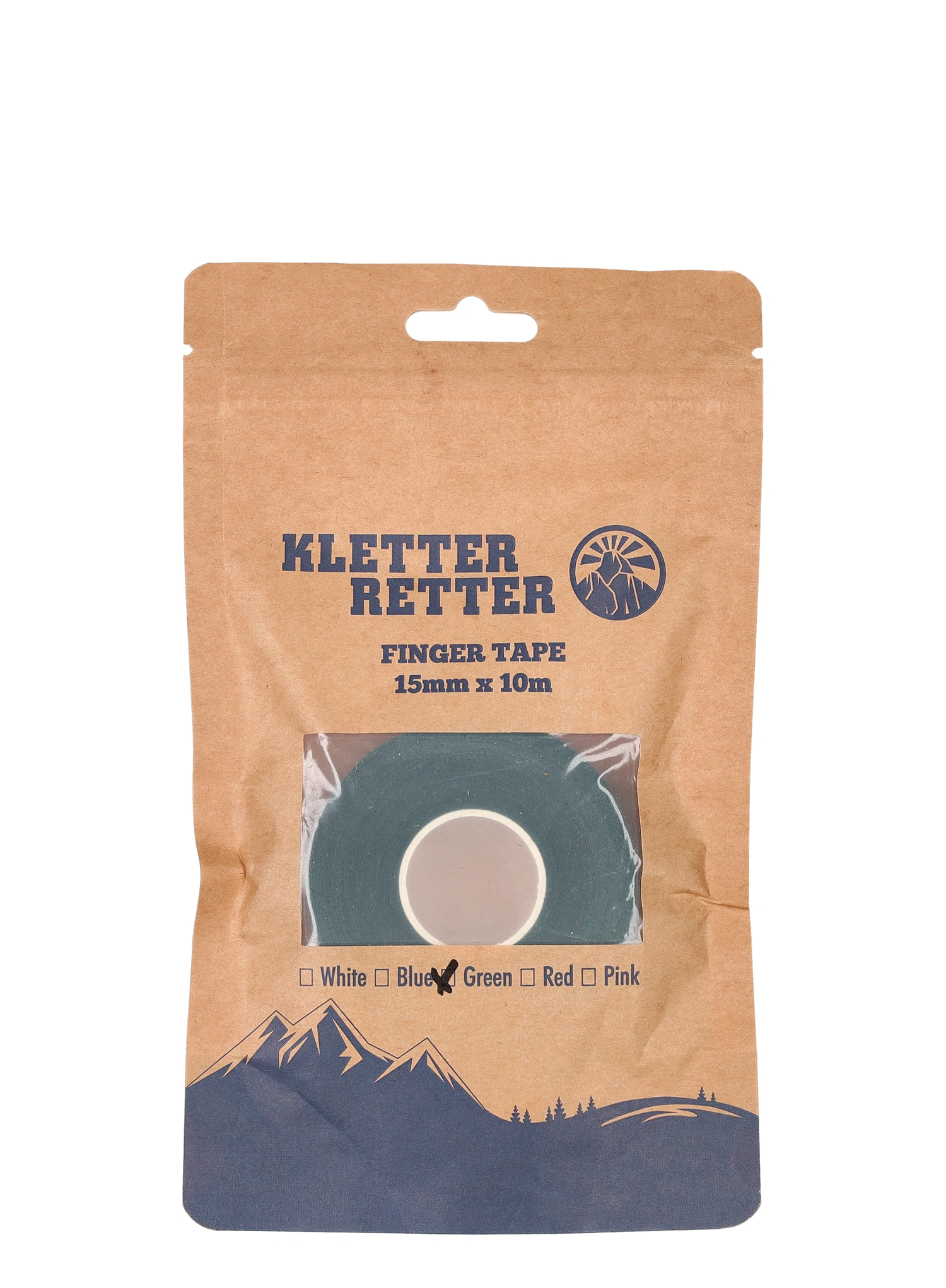 Tape Kletter Retter Finger Tape 15 mm 10 m - green