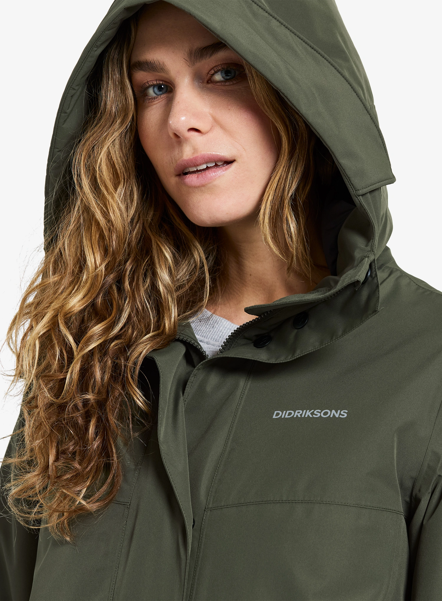 Mantel Damen Didriksons Selina Parka - deep green