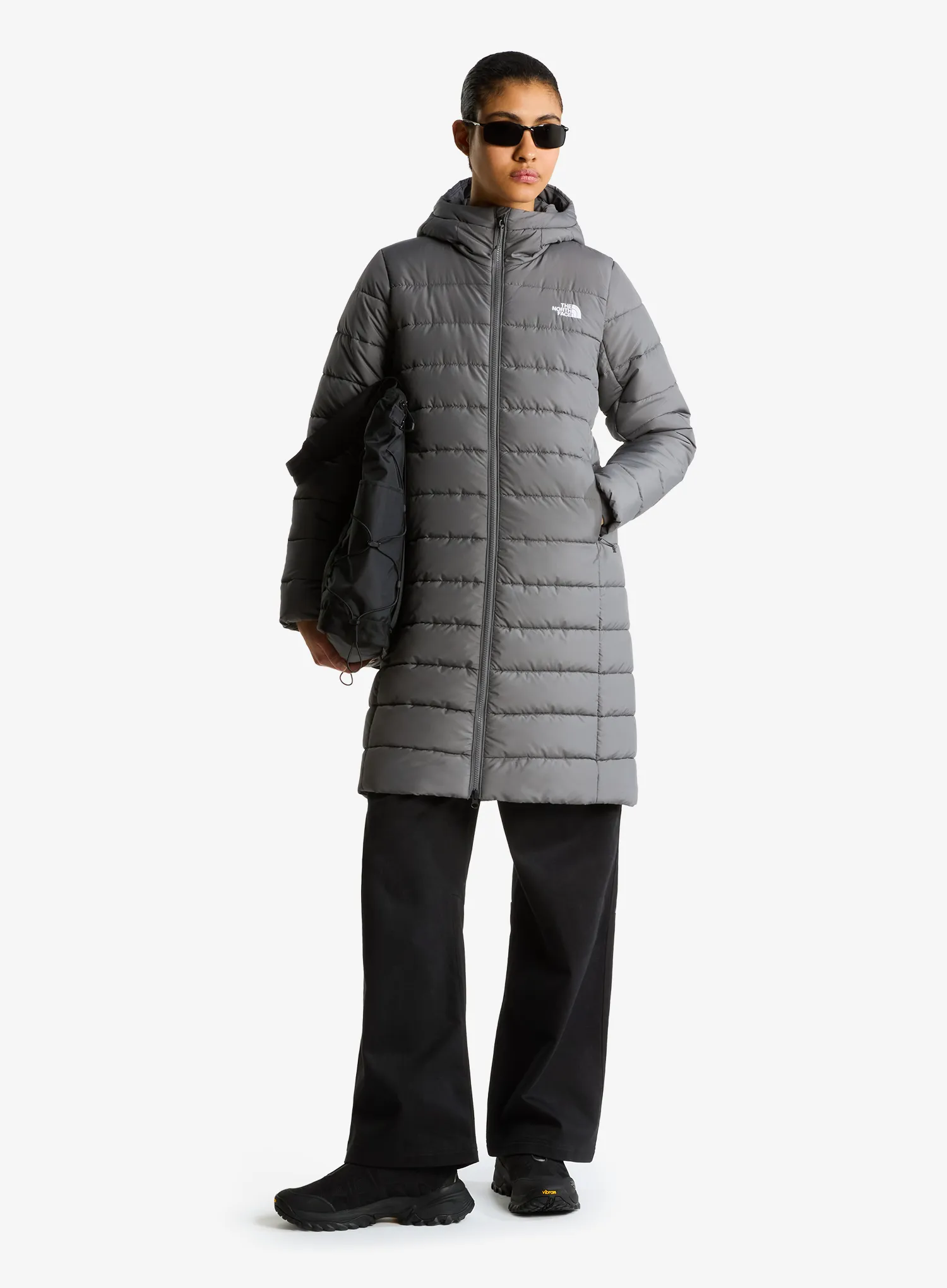 Mantel Damen The North Face Aconcagua Hooded Parka - smoked pearl