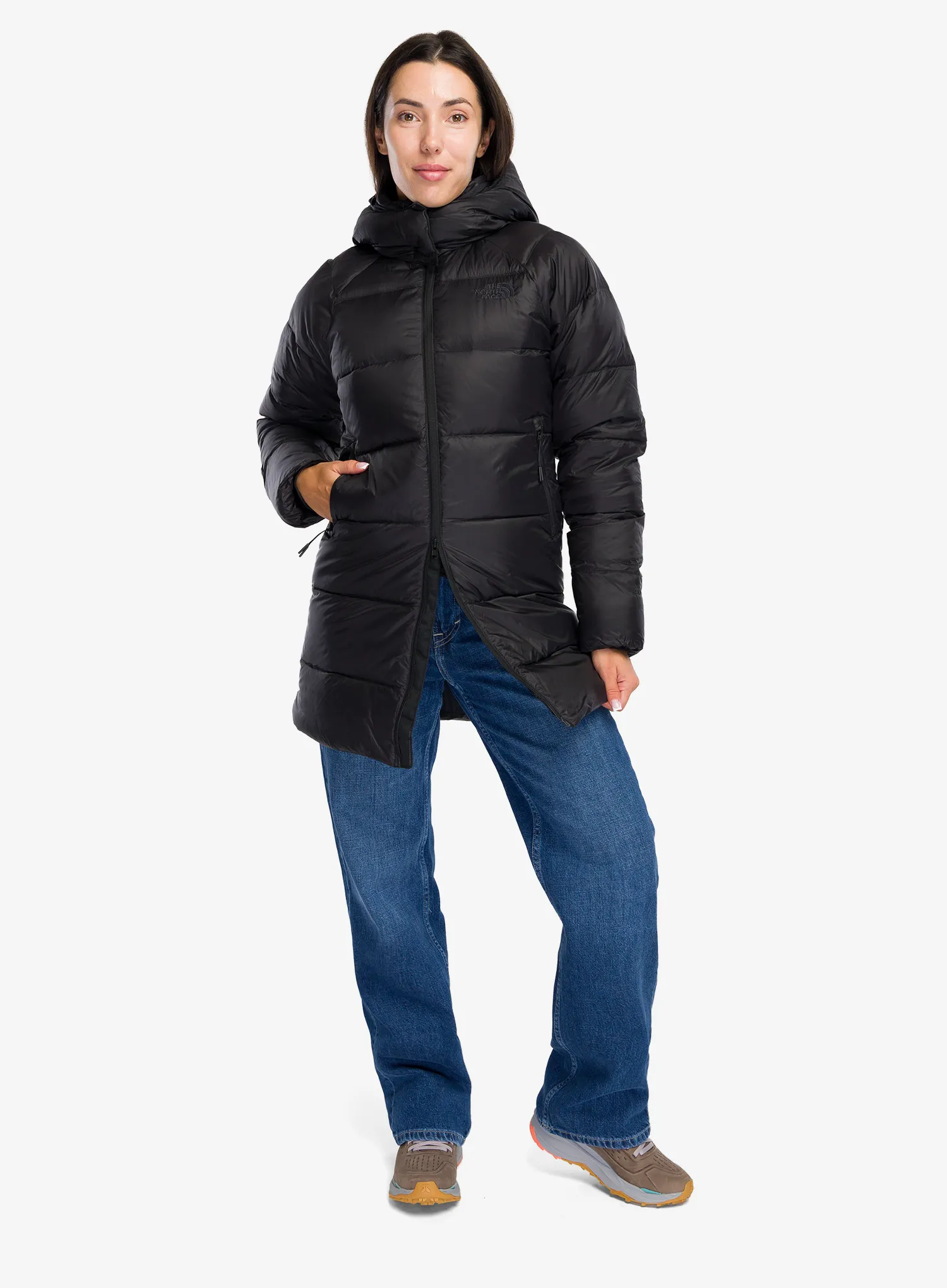 Daunenmantel Damen The North Face Hydrenalite City Down Hooded Parka - tnf black