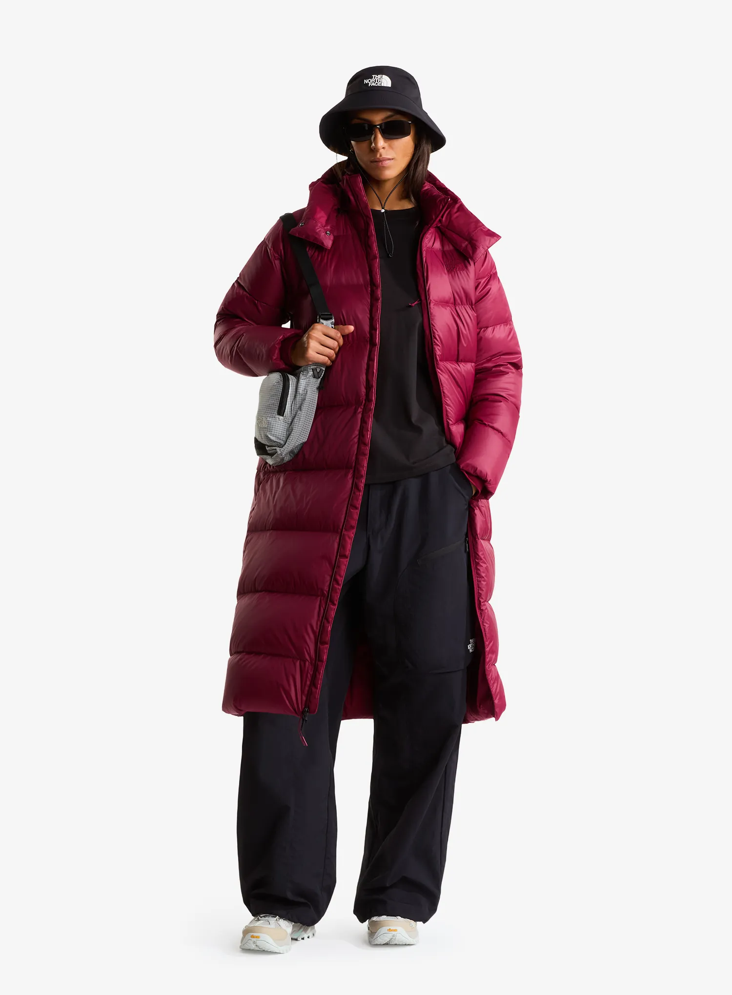 Daunenmantel Damen The North Face Hydrenalite City Long Down Hooded Parka - crush