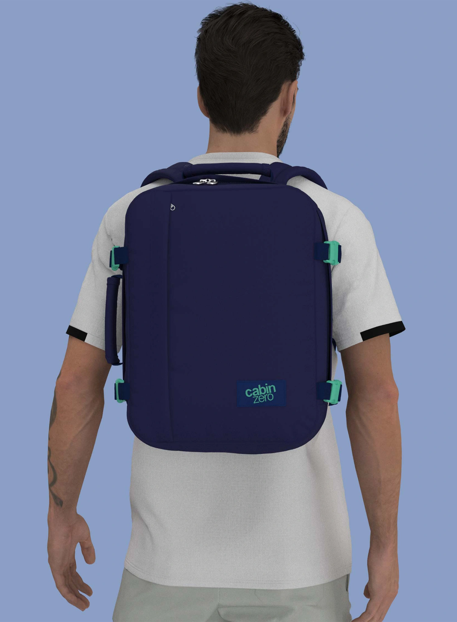 Rucksack für das Flugzeug CabinZero Classic 28 L - deep ocean