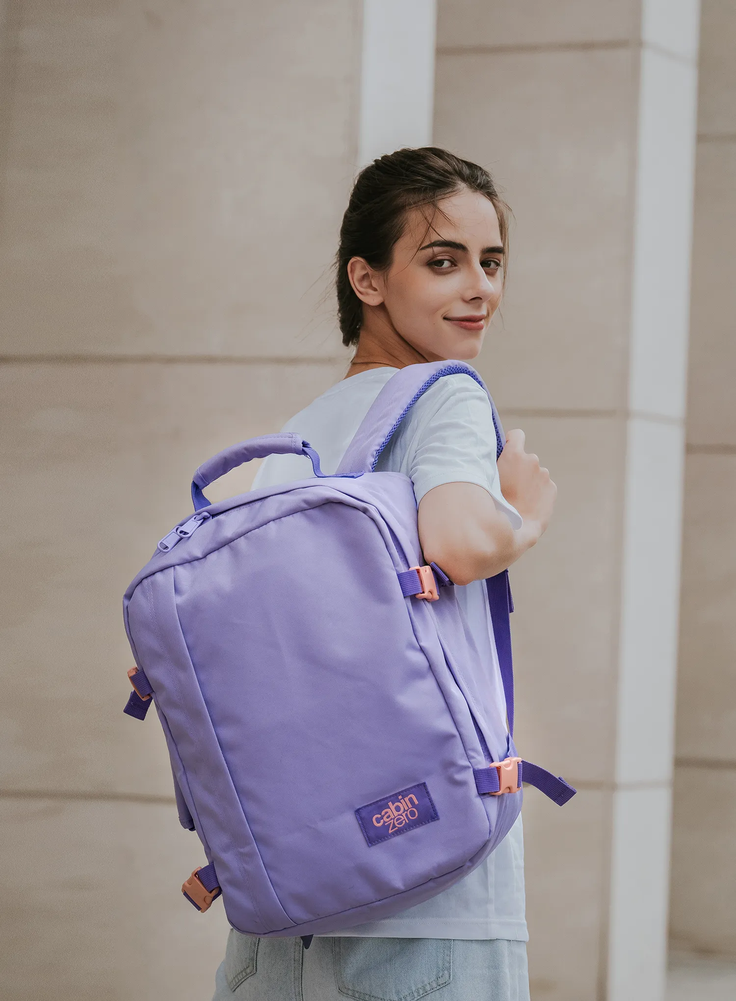 Rucksack für das Flugzeug CabinZero Classic 28 L - smokey violet