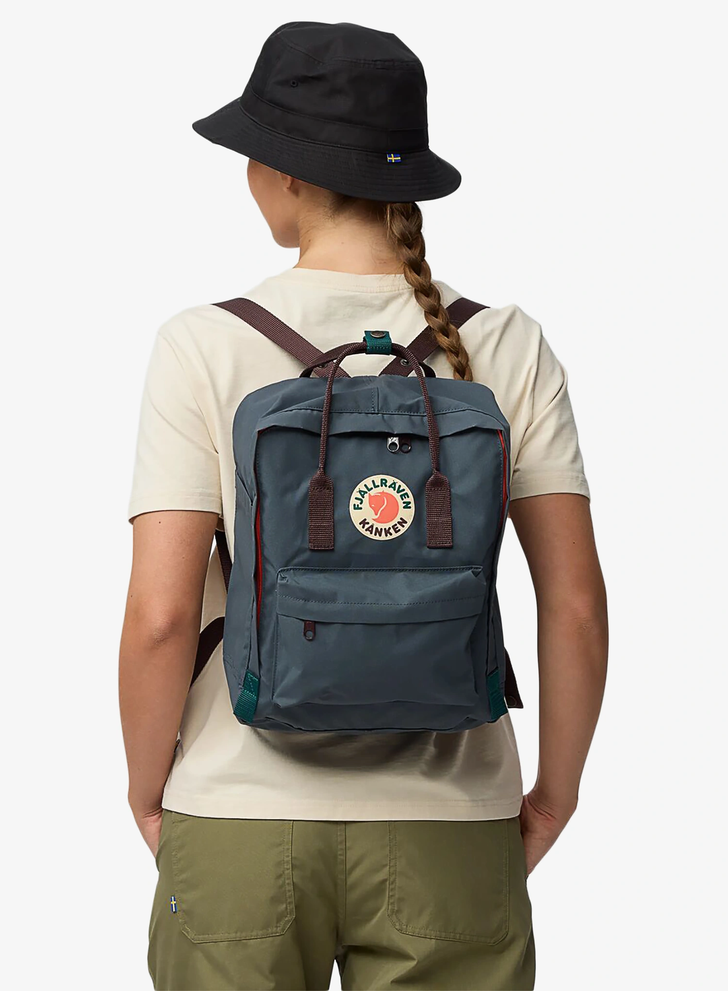 Tagesrucksack Fjallraven Kanken Koncept - graphite/blackberry