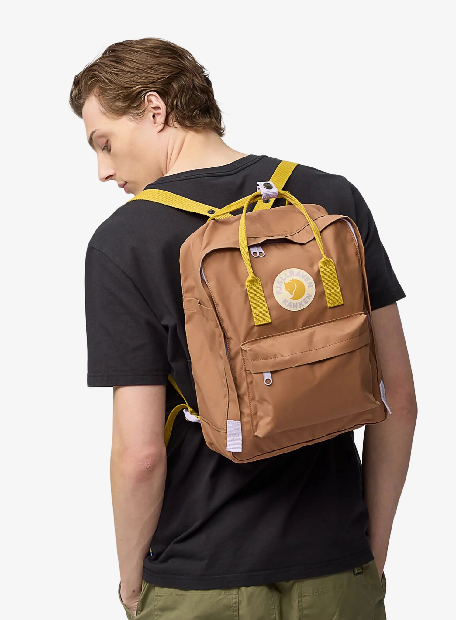 Tagesrucksack Fjallraven Kanken Koncept - khaki dust/kantarell