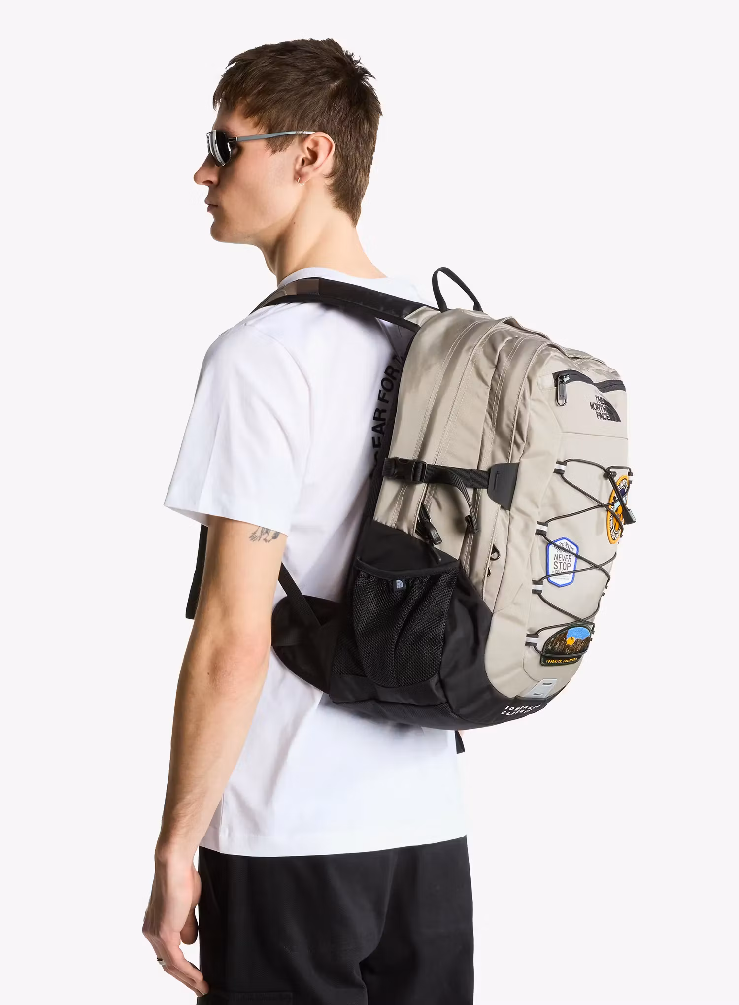 Tagesrucksack The North Face Borealis Classic Patch - stone slab/tnf black