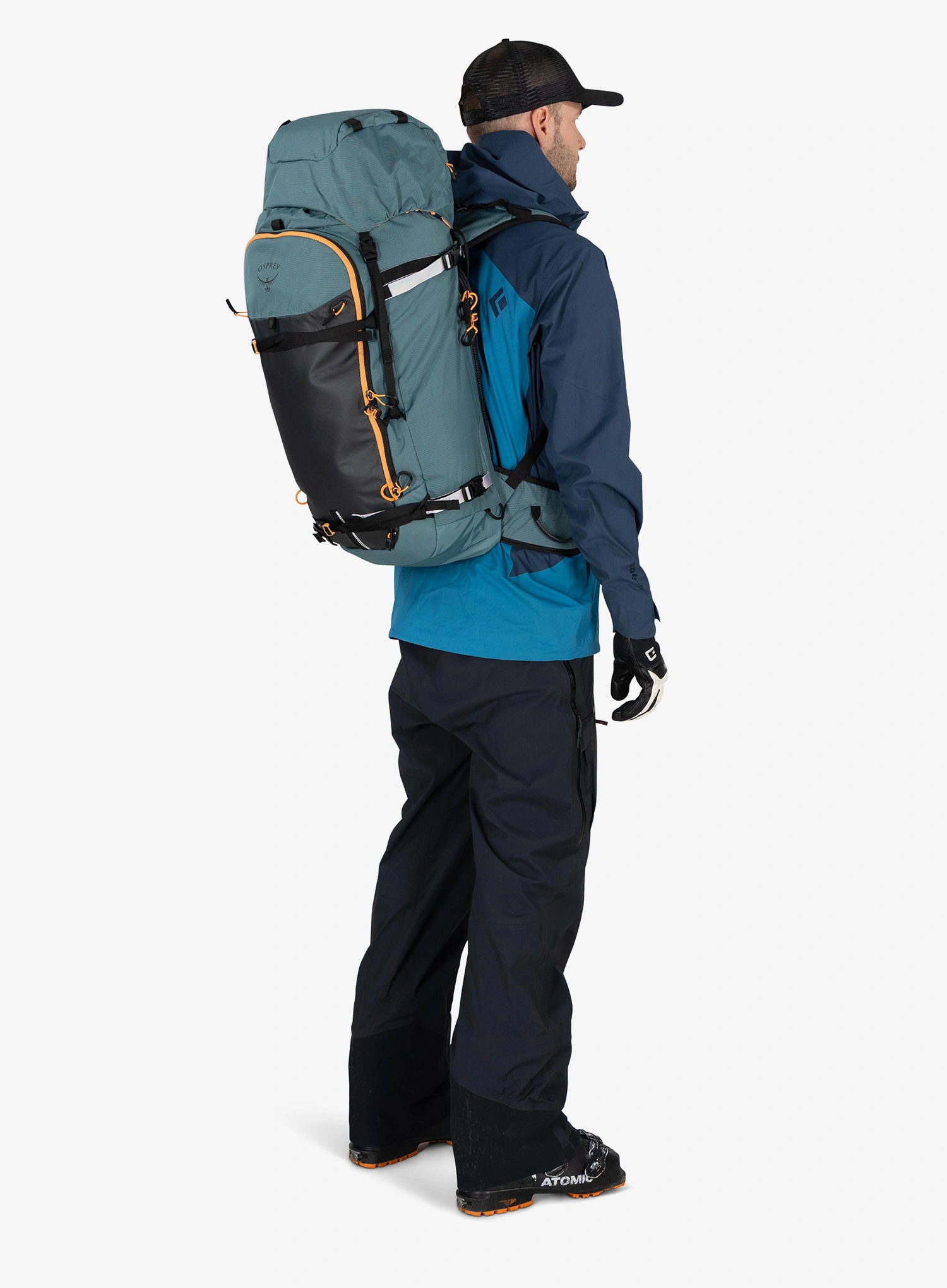 Skitourenrucksack Osprey Soelden 45 - cascade blue/raven black