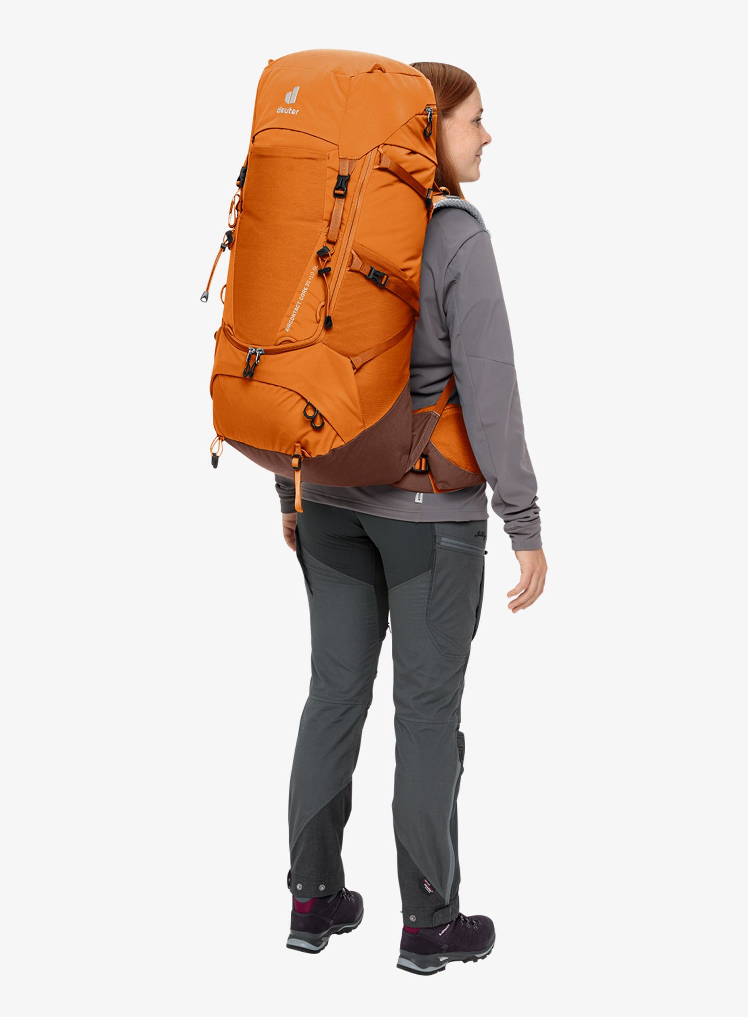Trekkingrucksack Damen Deuter Aircontact Core 35+10 SL - chestnut/umbra