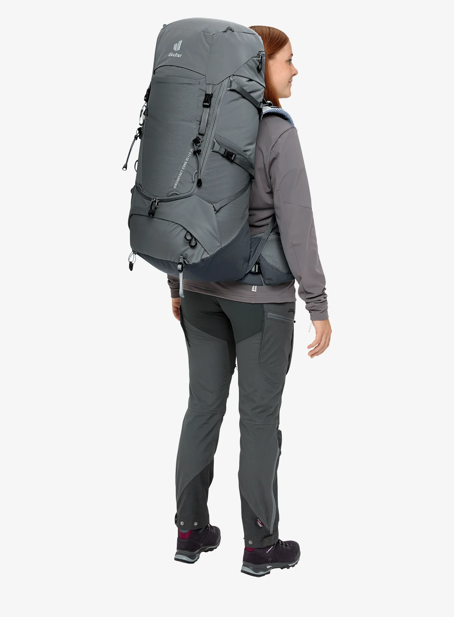 Trekkingrucksack Damen Deuter Aircontact Core 35 + 10 SL - graphite/black
