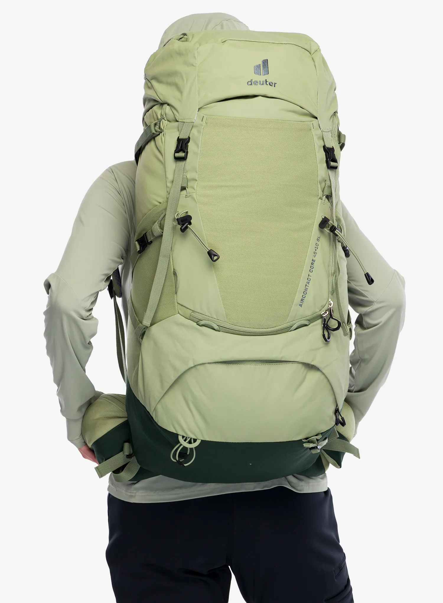 Trekkingrucksack Damen Deuter Aircontact Core 45 + 10 SL - grove/ivy