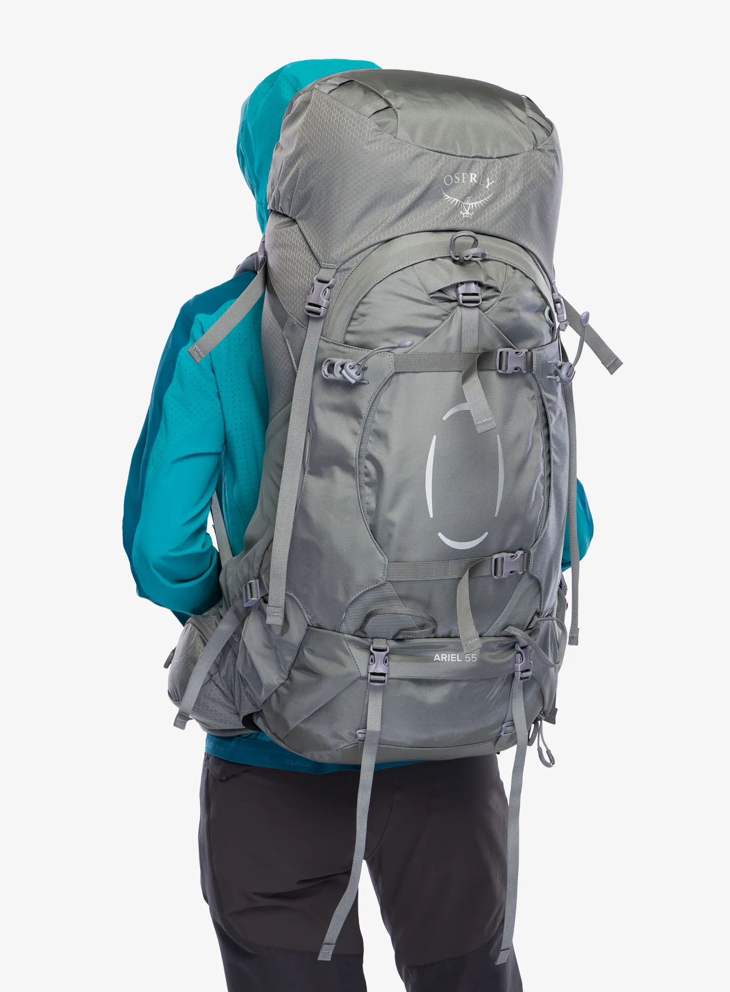 Trekkingrucksack Damen Osprey Ariel 55 - medium gray