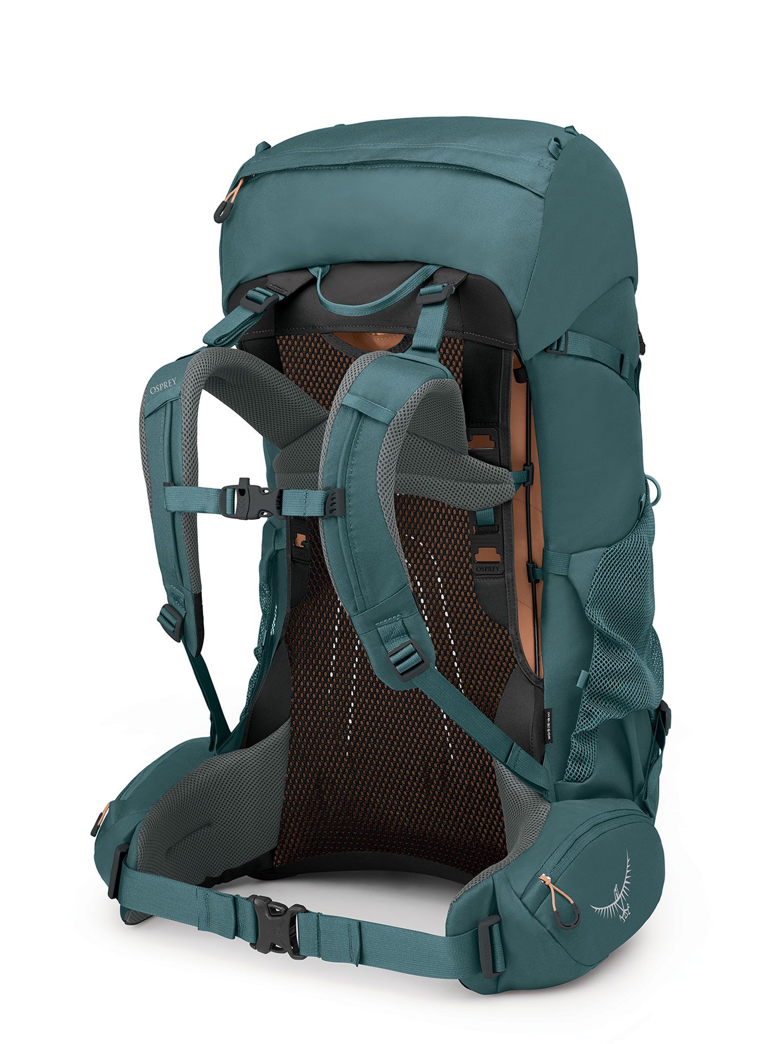 Trekkingrucksack Damen Osprey Renn 65 - cascade blue/melon orange