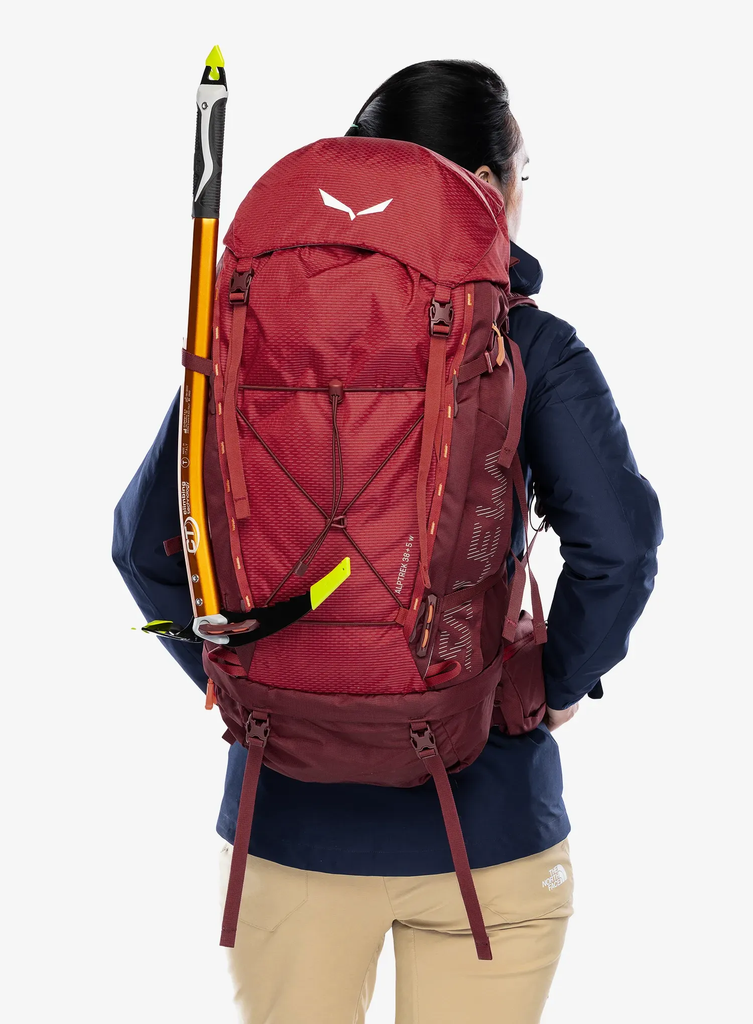 Trekkingrucksack Damen Salewa Alptrek 38+5 WS - pompeian red/syrah