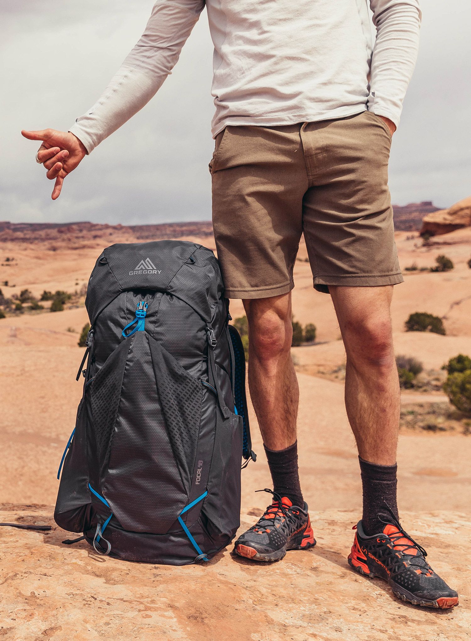 Trekkingrucksack Gregory Focal 48 RC - ozone black