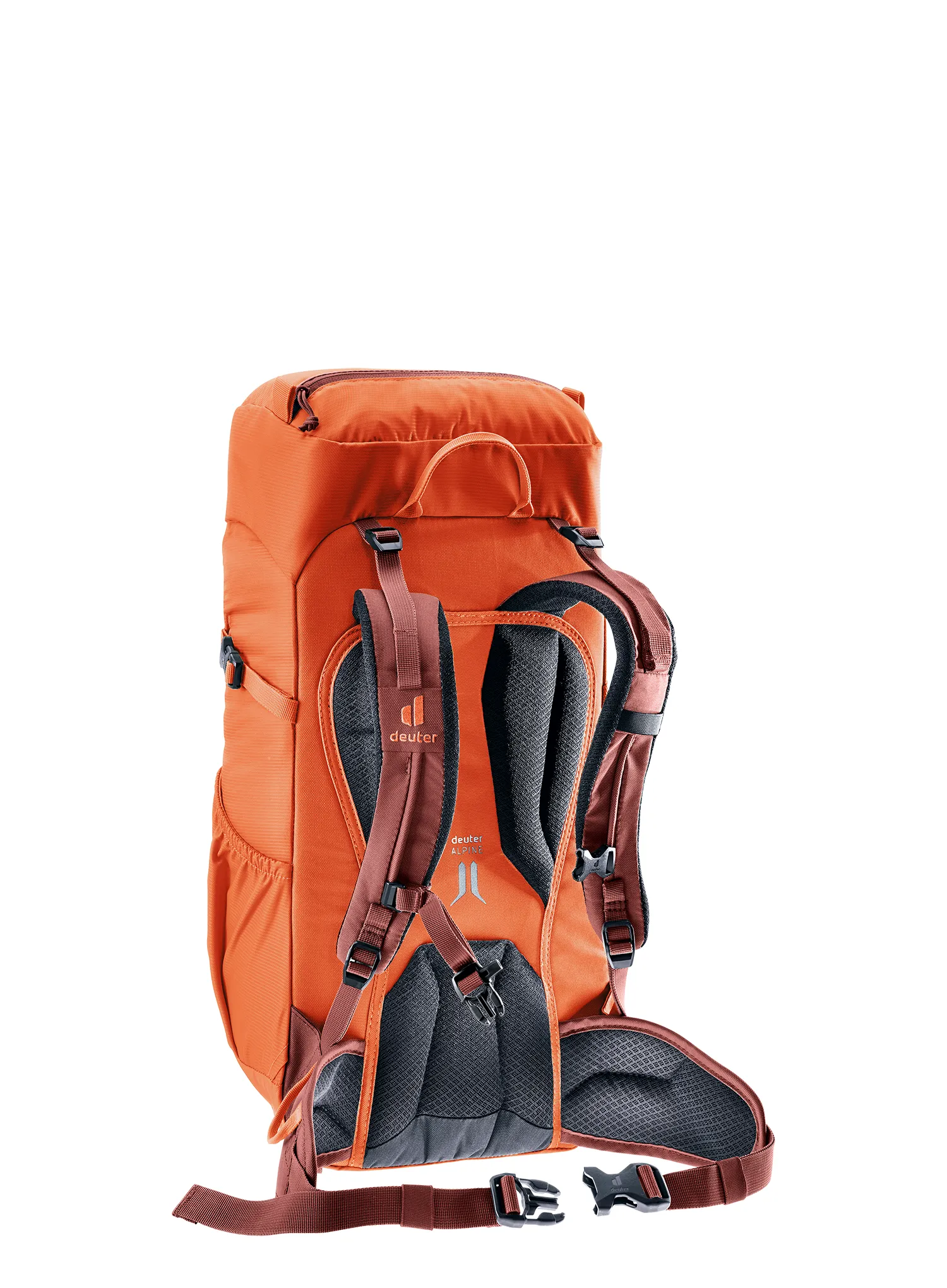 Wanderrucksack Kinder Deuter Climber 22 - papaya/redwood