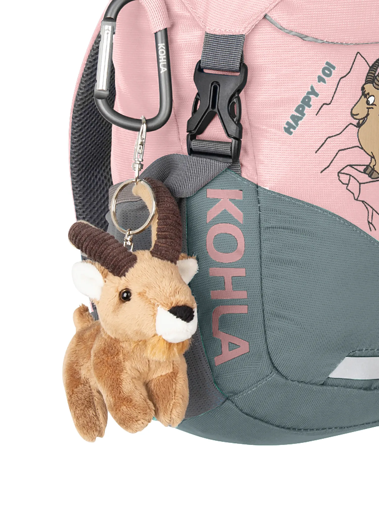 Wanderrucksack Kinder Kohla Happy 10L - bleached mauve/stormy sea